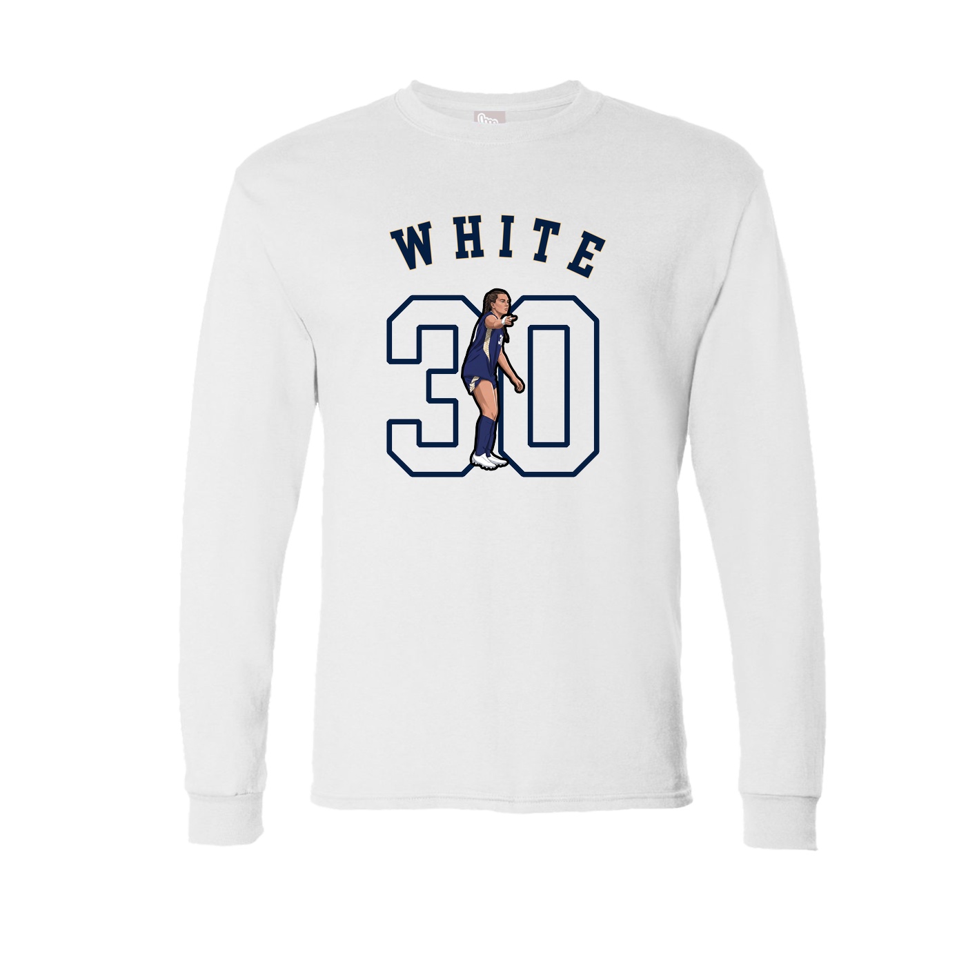 Long Sleeve Tee — Shirsey Arch in White