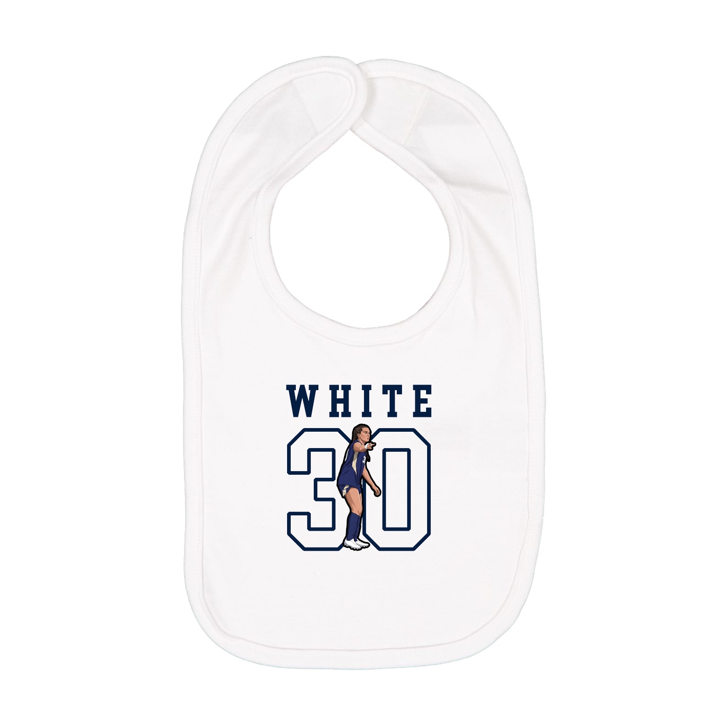 Infant Bib — Shirsey in White