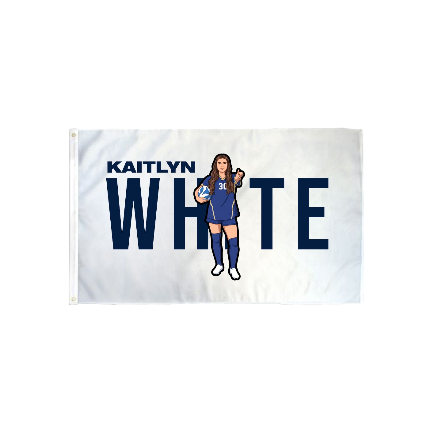 3x5 Flag — Player Name in Classic