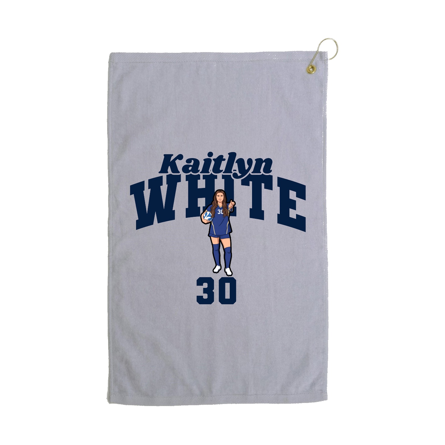 Golf Towel — Signature Arch in Grey