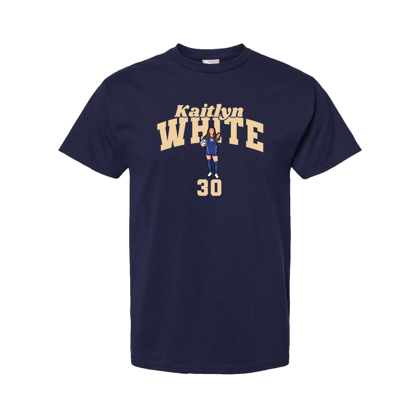 Youth Tee — Signature Arch in Navy