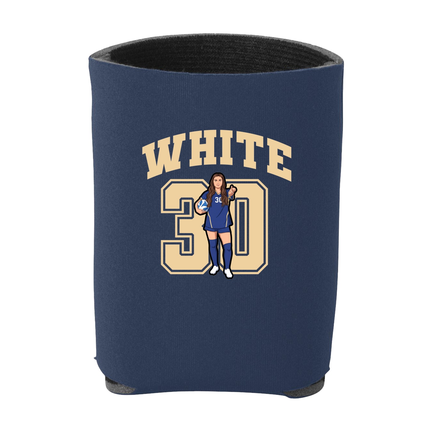 Can Holder — Number in Navy