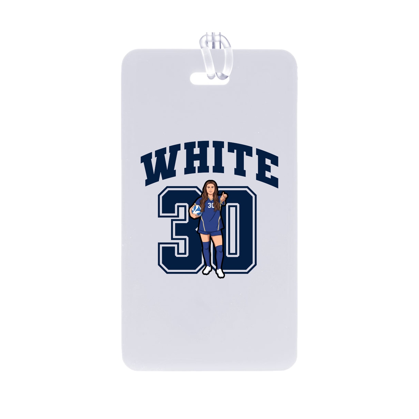 Bag Tag — Number in Classic