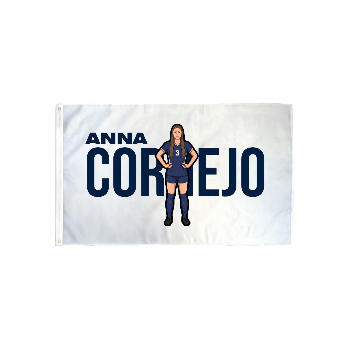 3x5 Flag — Player Name in Classic