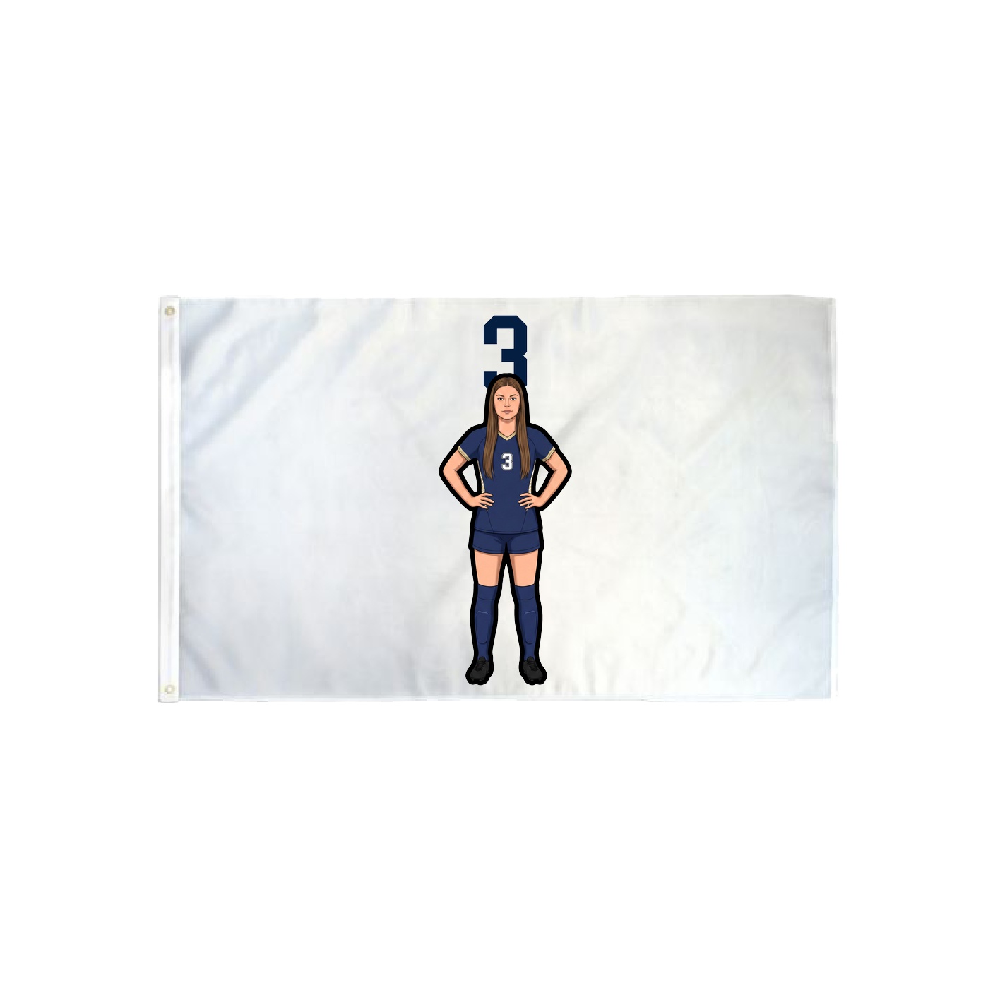 3x5 Flag — Number Top in Classic