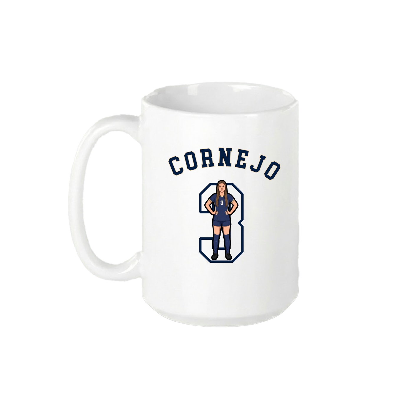 15oz Coffee Mug — Shirsey Arch in White
