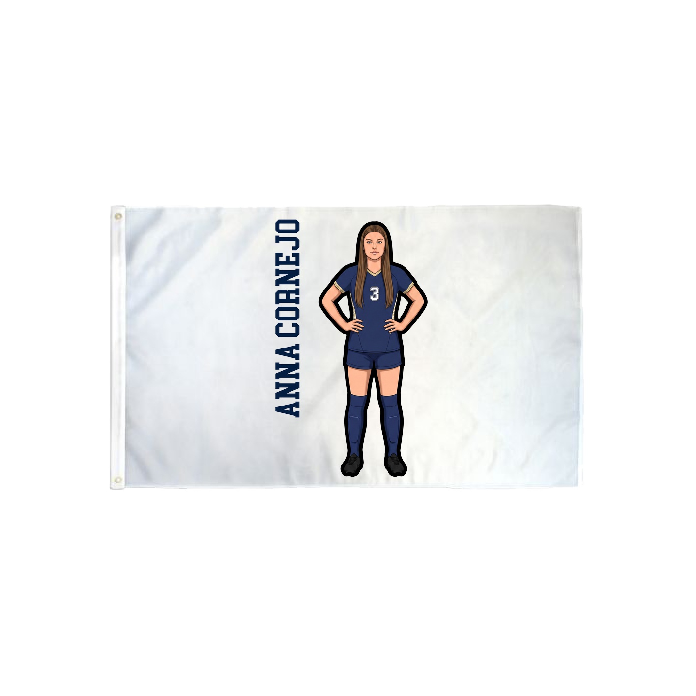 3x5 Flag — Name Vertical in Classic