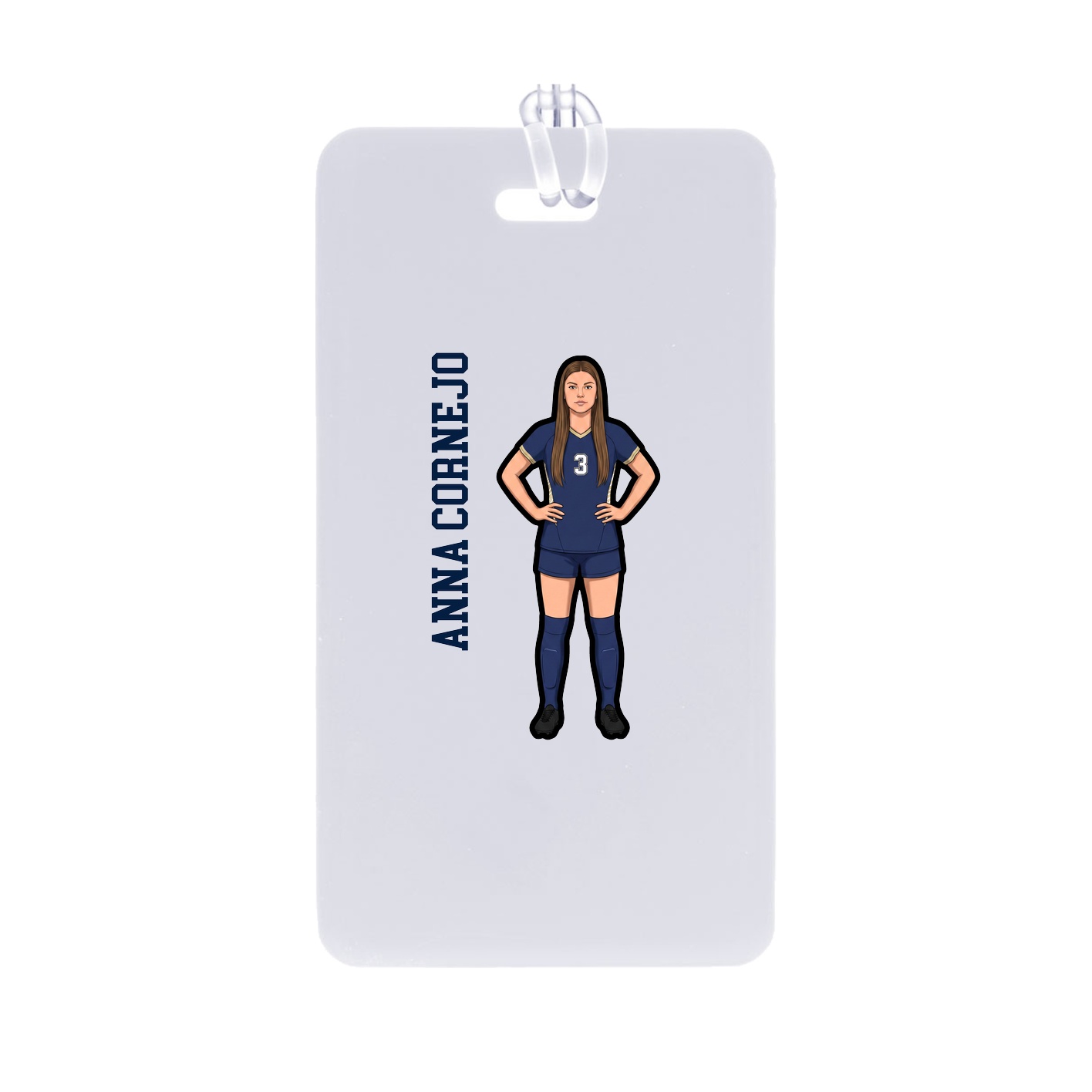 Bag Tag — Name Vertical in Classic