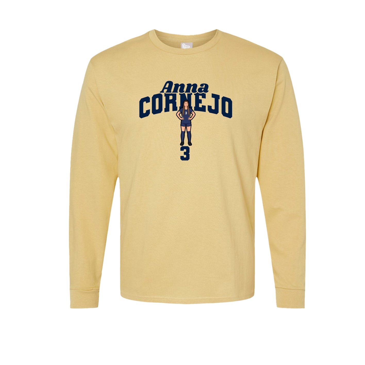 Long Sleeve Tee — Signature Arch in Vegas Gold