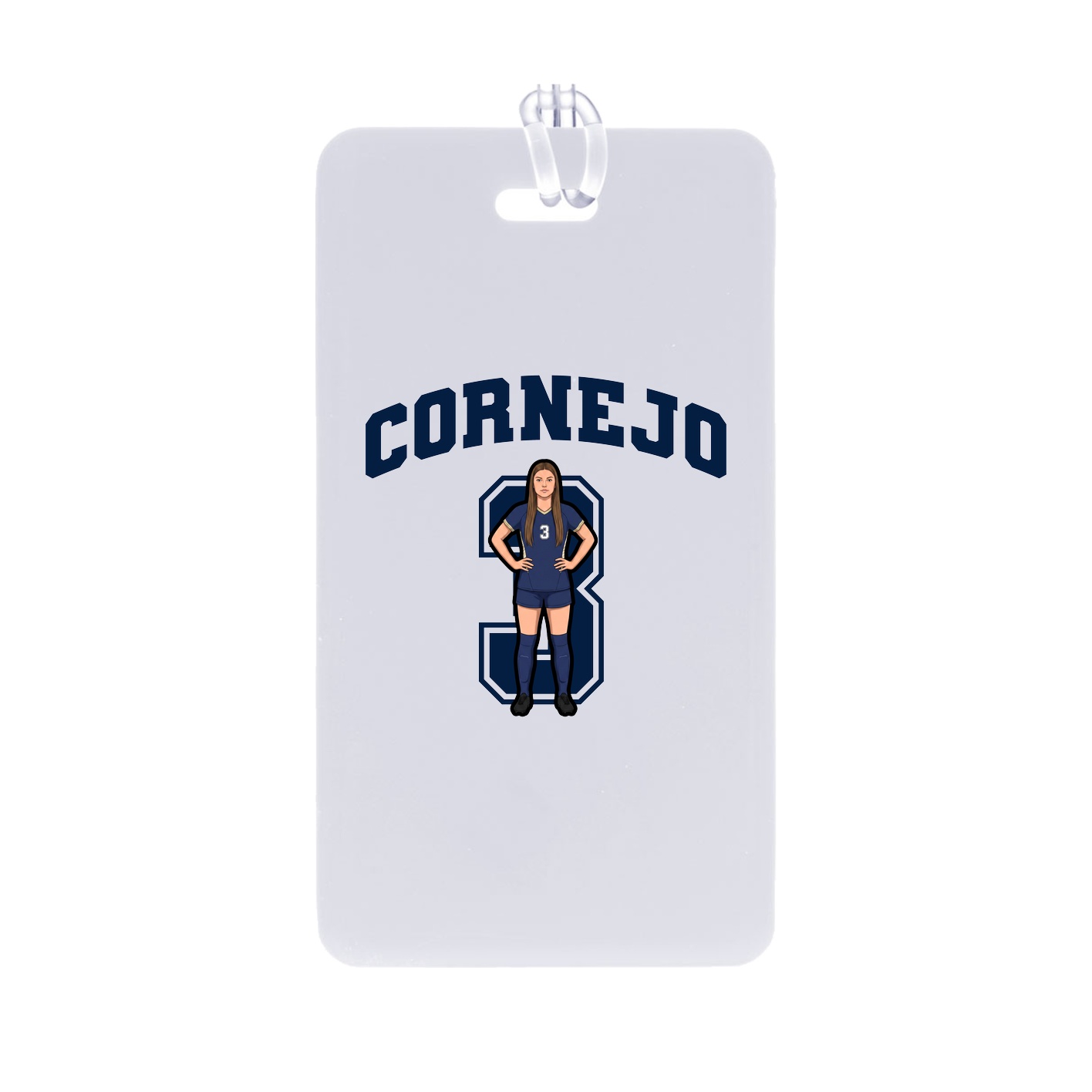 Bag Tag — Number in Classic