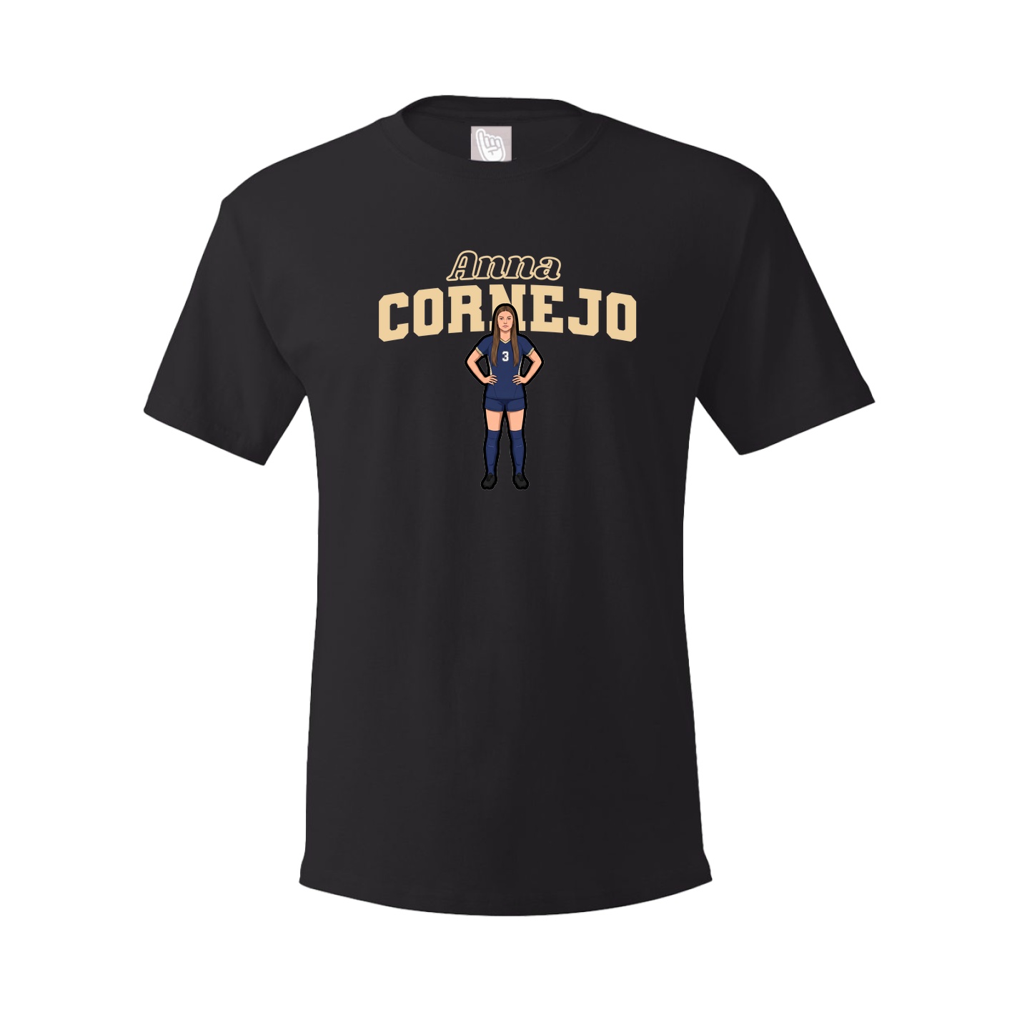 Youth Tee — Name Arch in Black