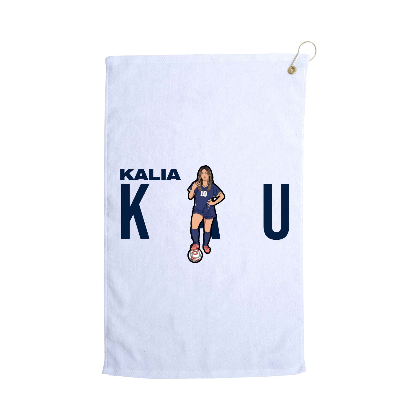 Golf Towel — Player Name in White