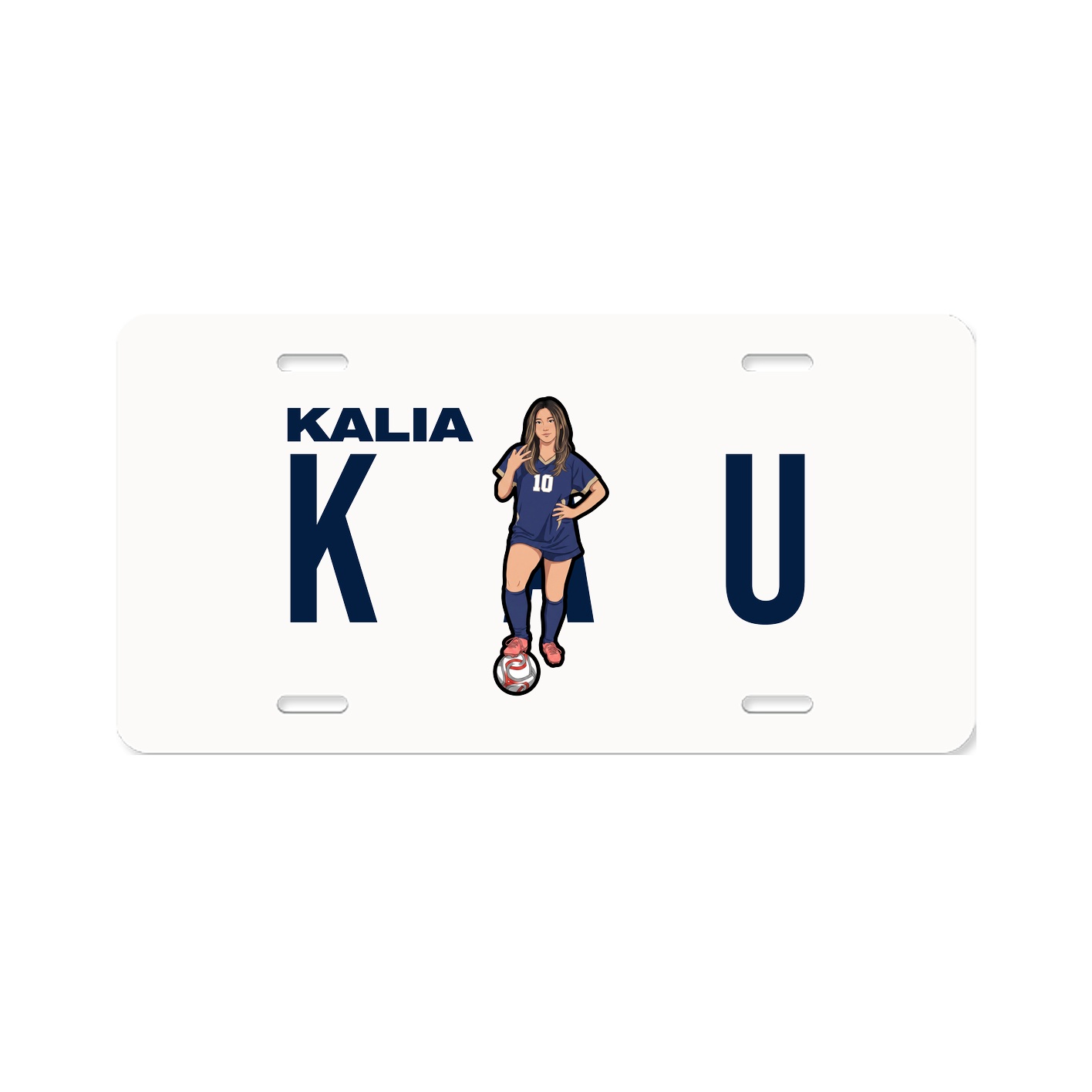 License Plate — Player Name in Classic