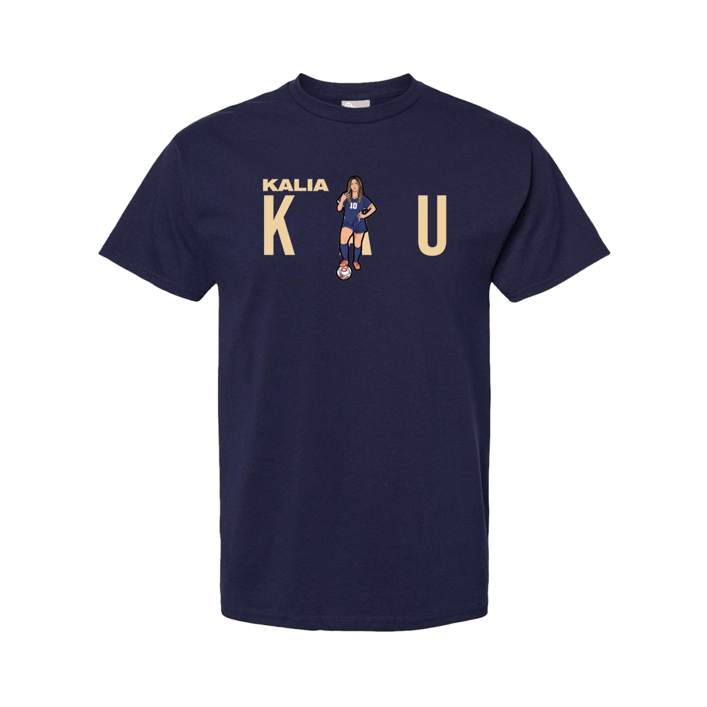 Tee — Player Name in Navy