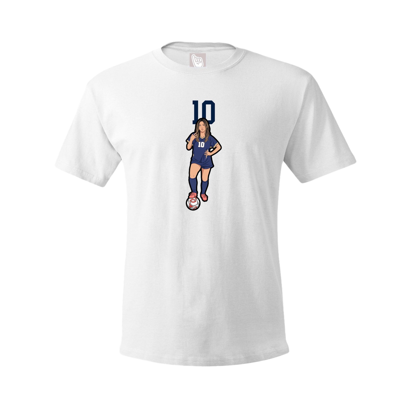 Tee — Number Top in White