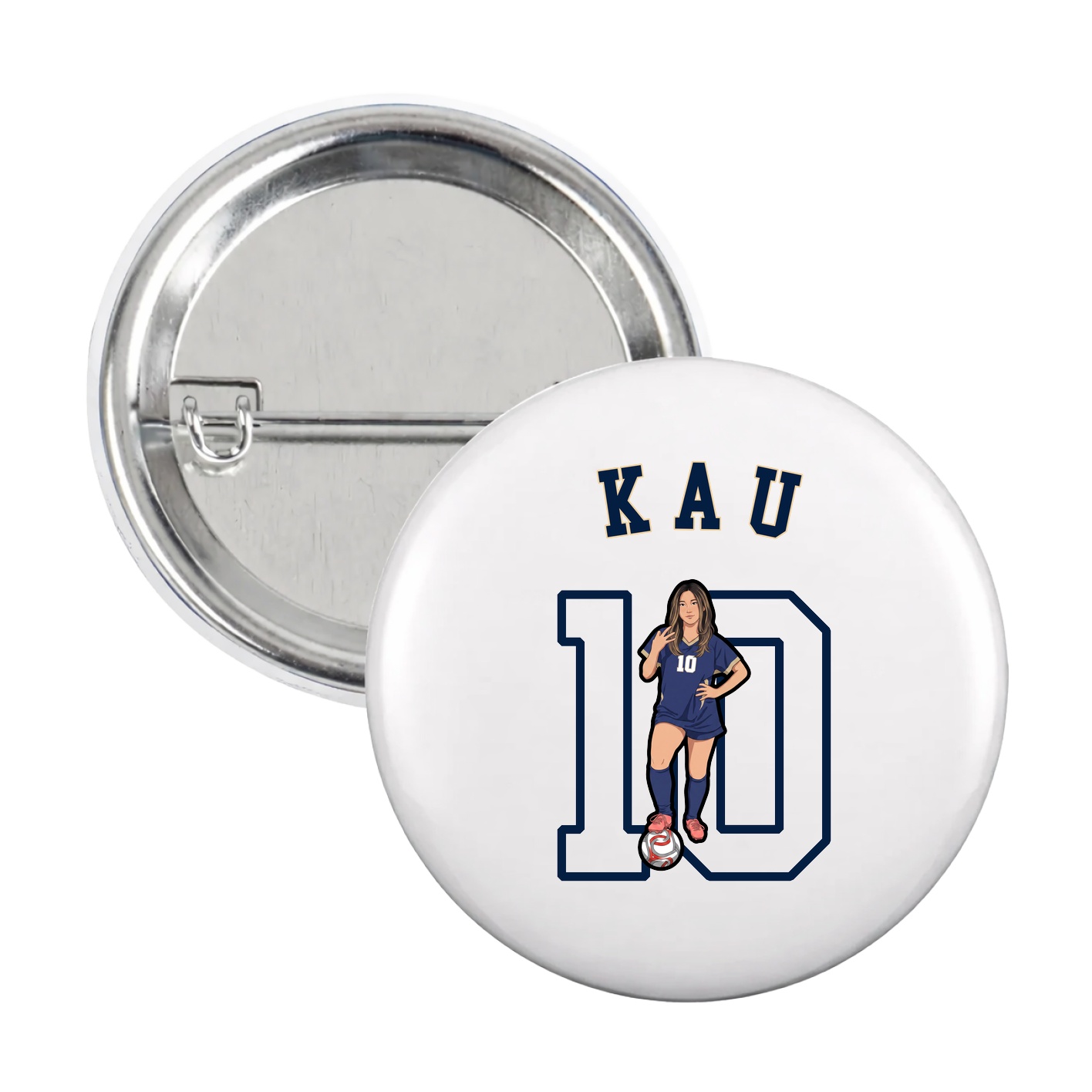 Game Day Button — Shirsey Arch in White