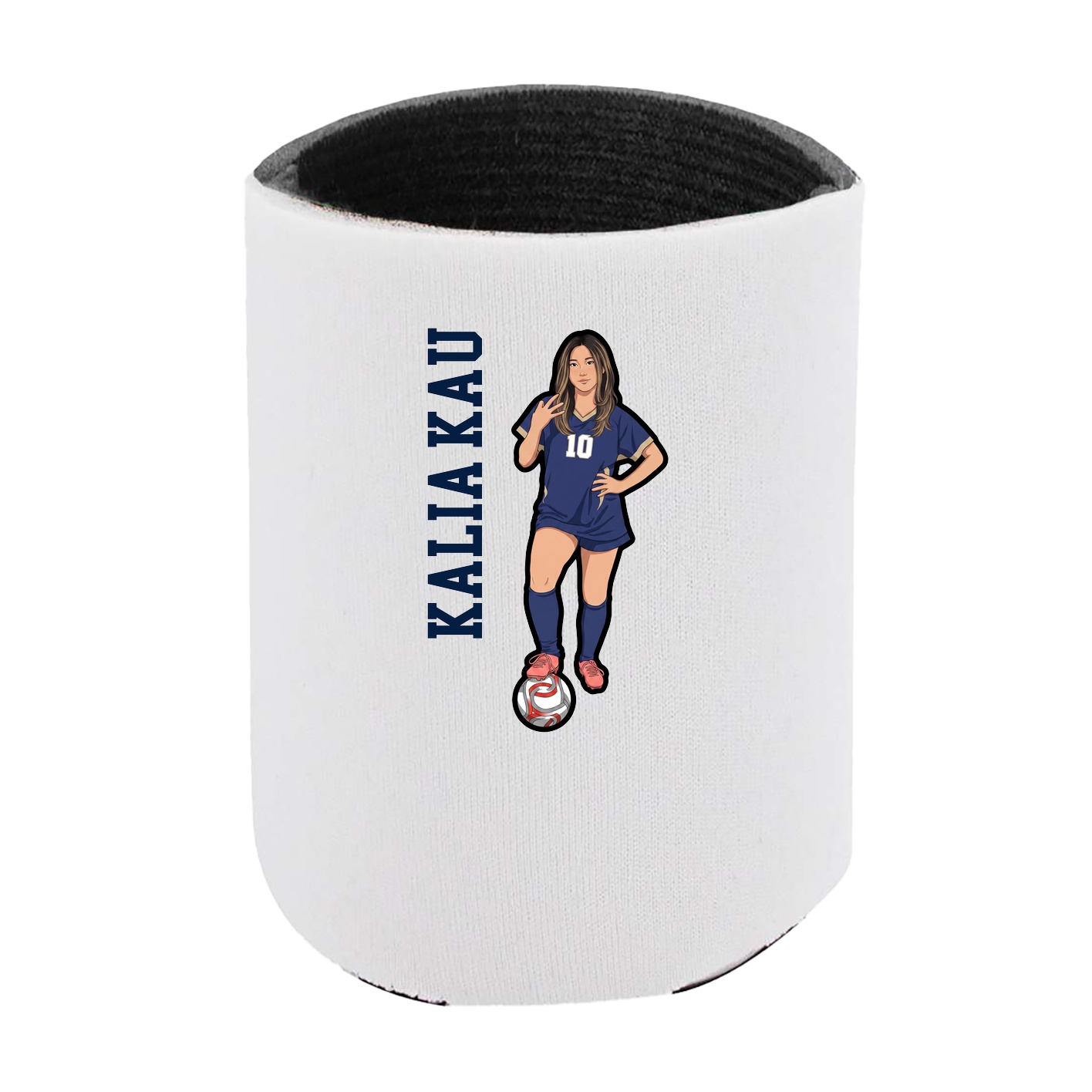Can Holder — Name Vertical in White