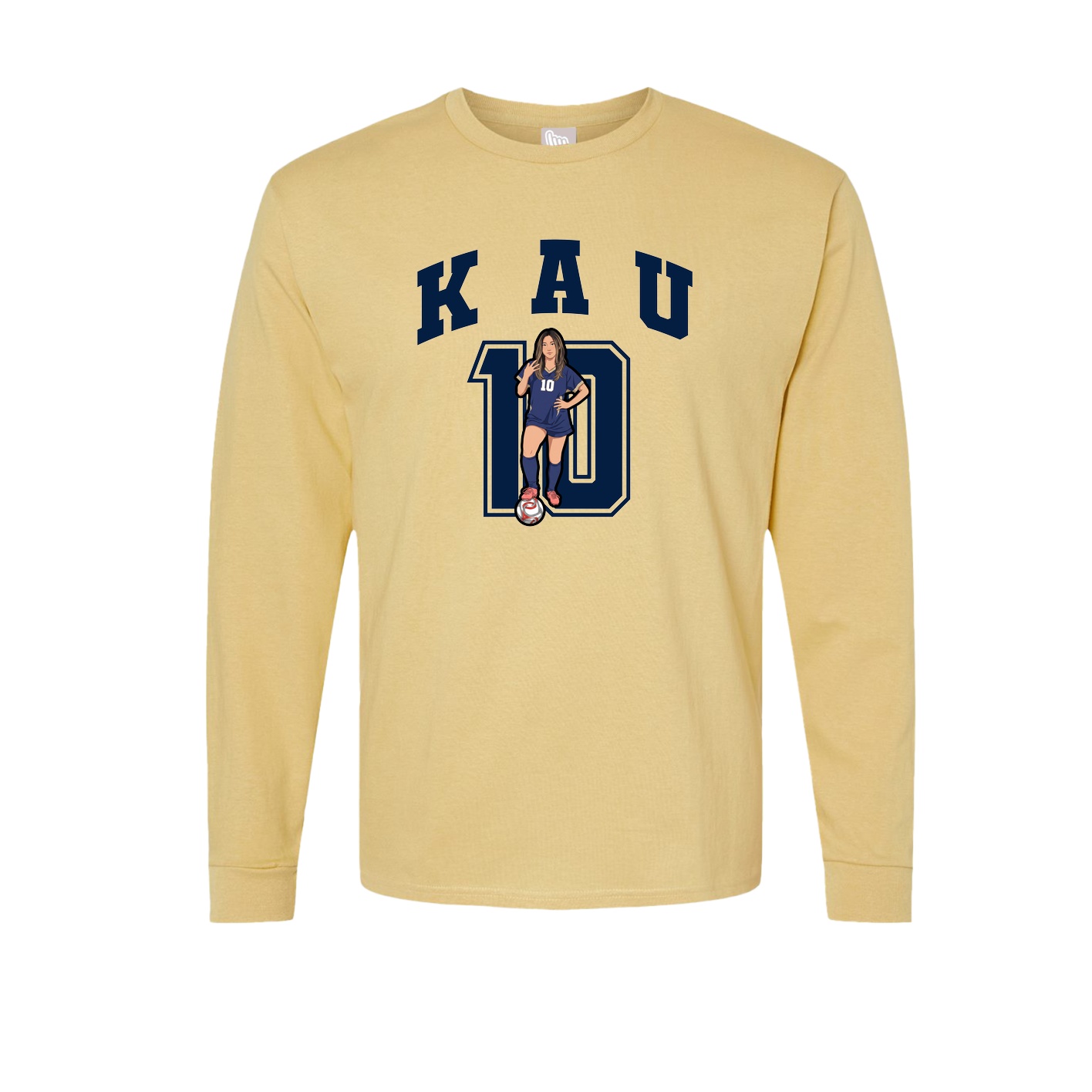 Long Sleeve Tee — Number in Vegas Gold