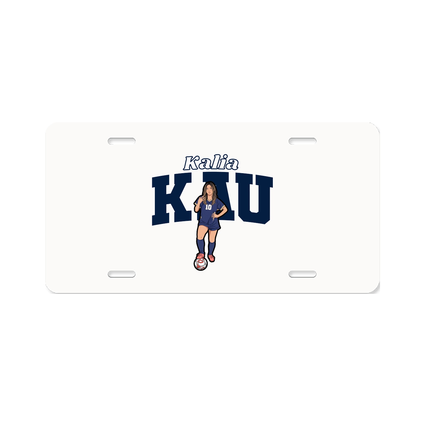 License Plate — Name Arch in Classic