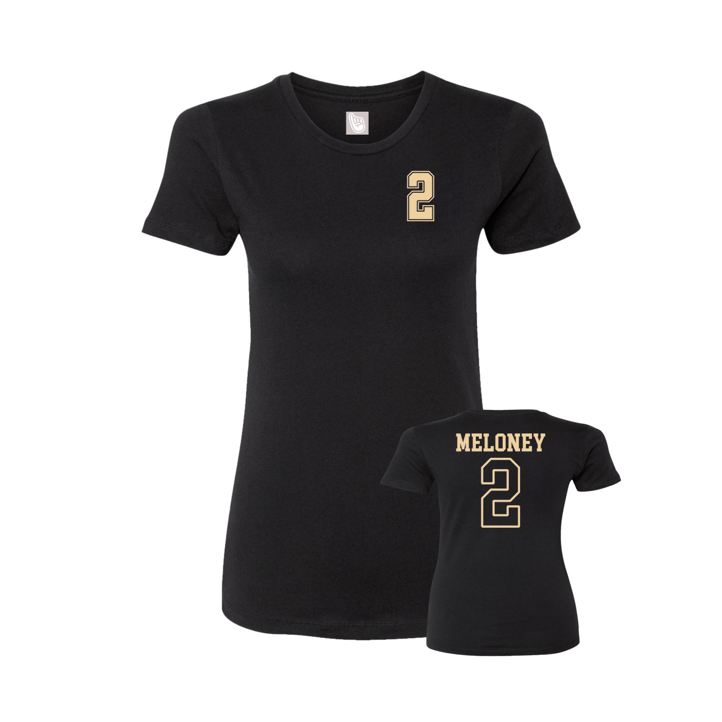 Womens Tee — Chest Back in Black