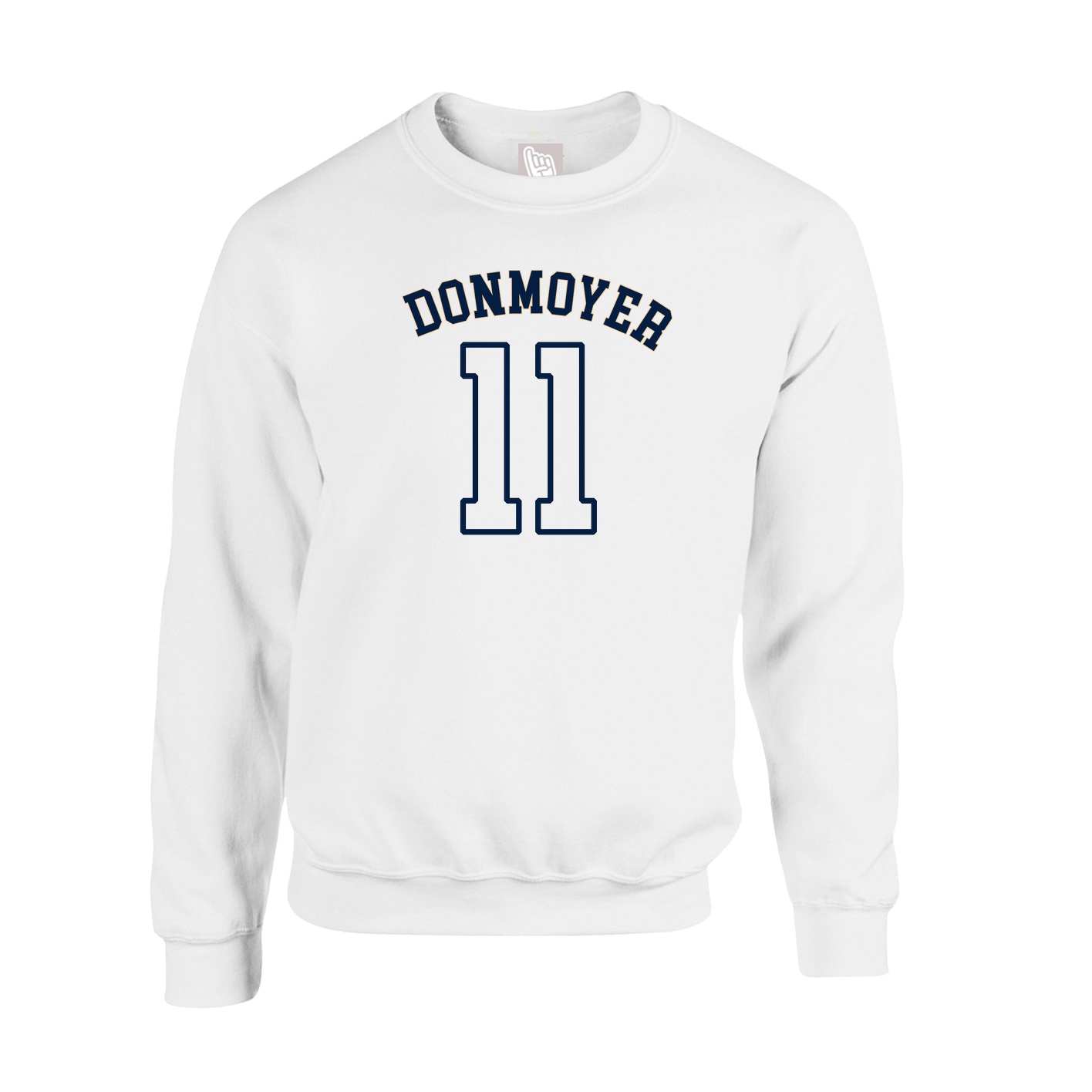 Fleece Crew — Shirsey Arch in White