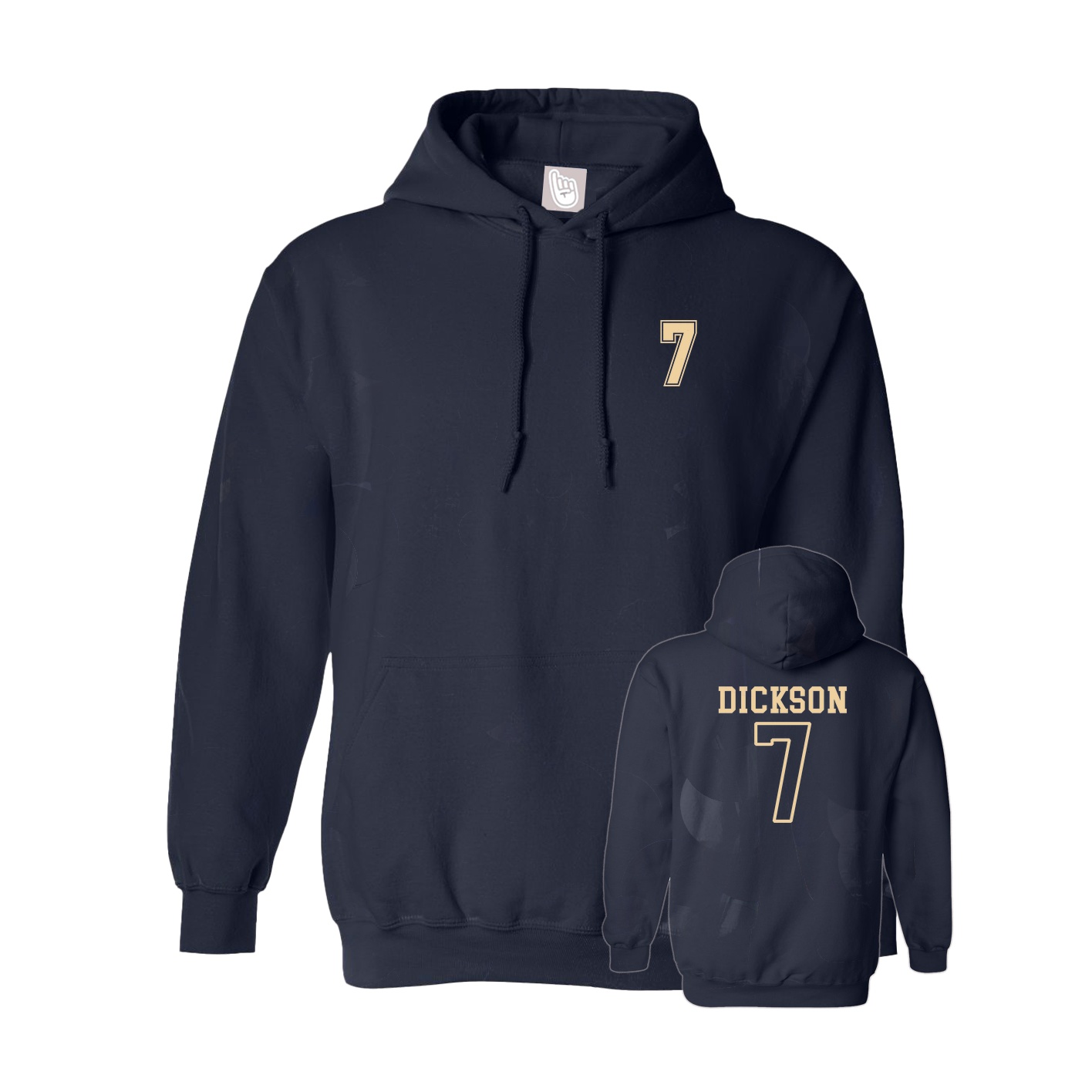 Hoodie — Chest Back in Navy
