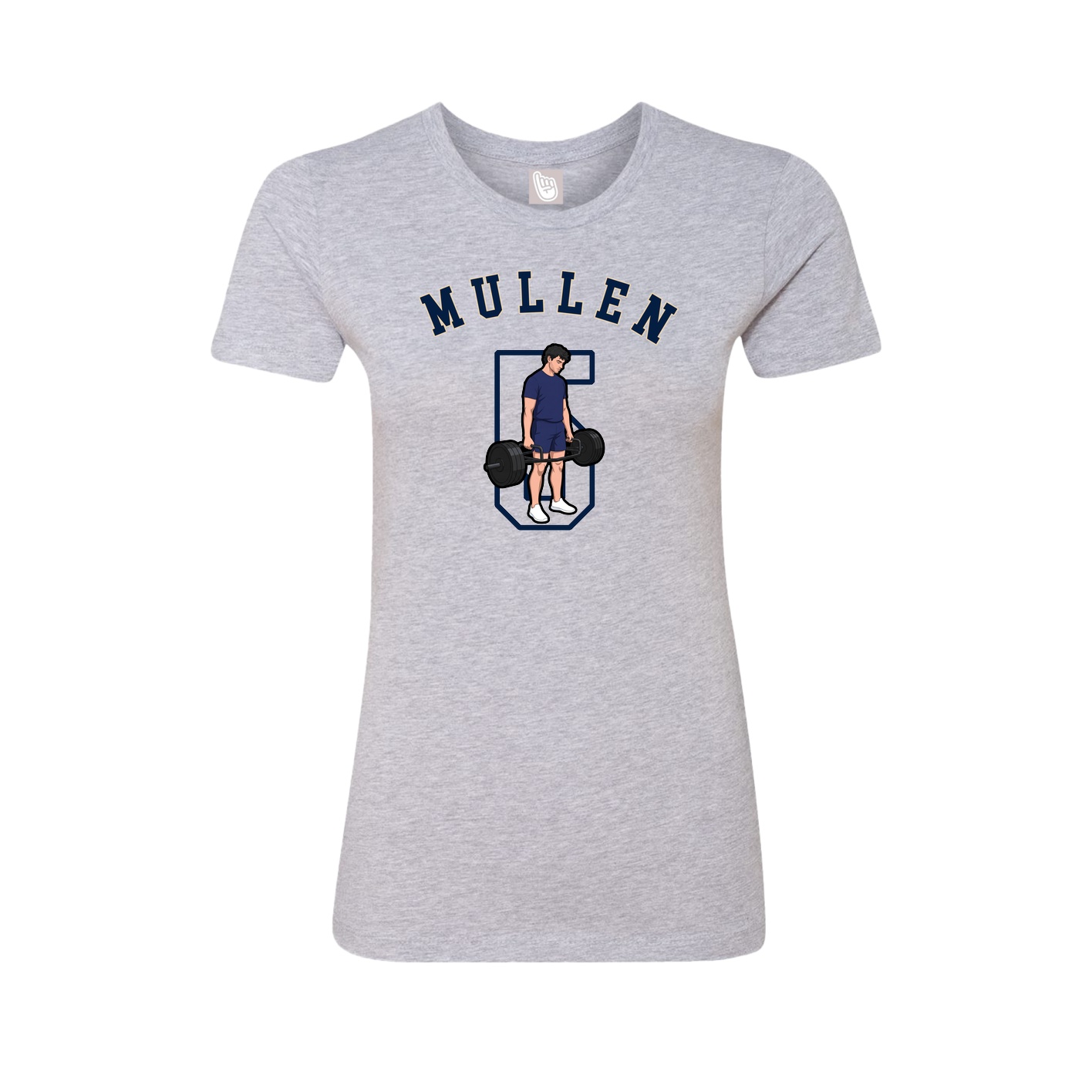 Fitted Women's Tee — Shirsey Arch in Grey