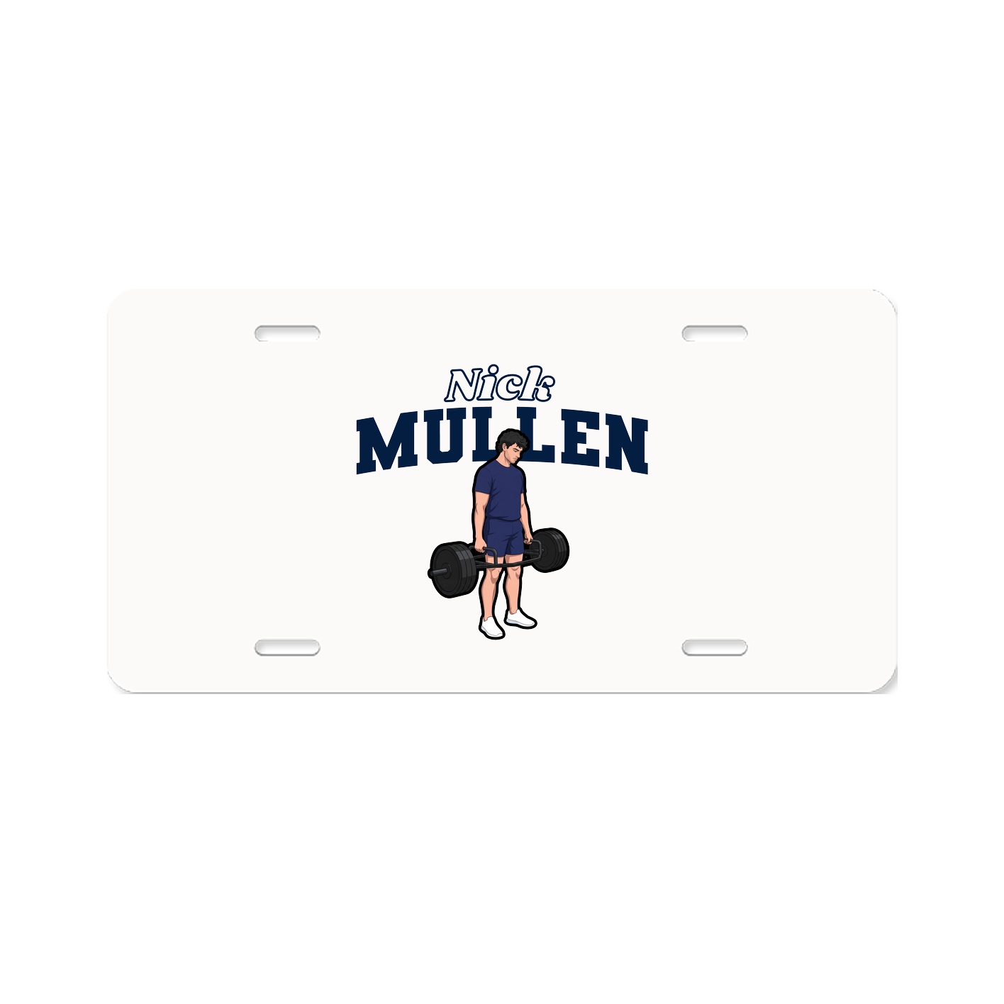 License Plate — Name Arch in Classic