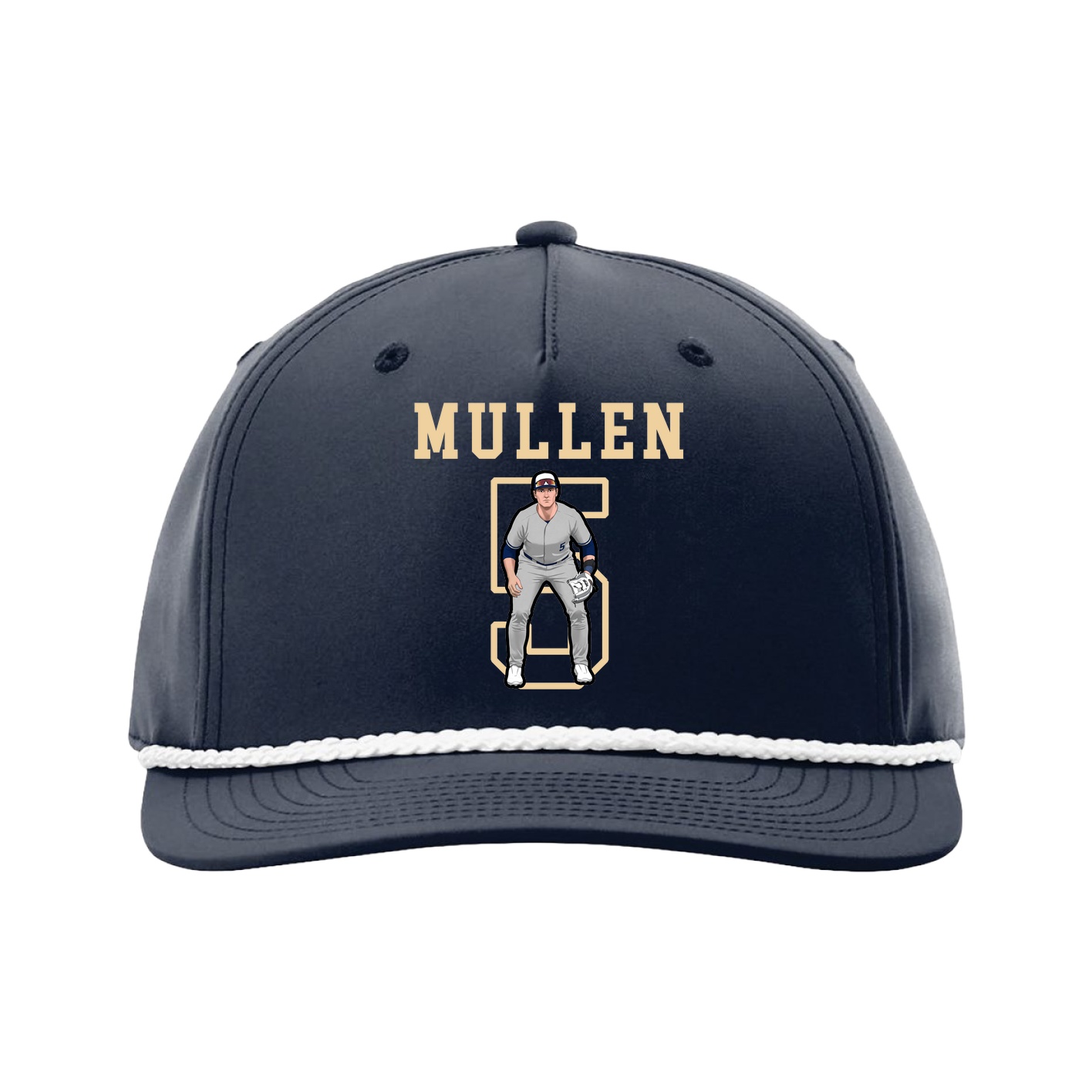 Five-Panel Classic Rope Cap — Shirsey in Navy