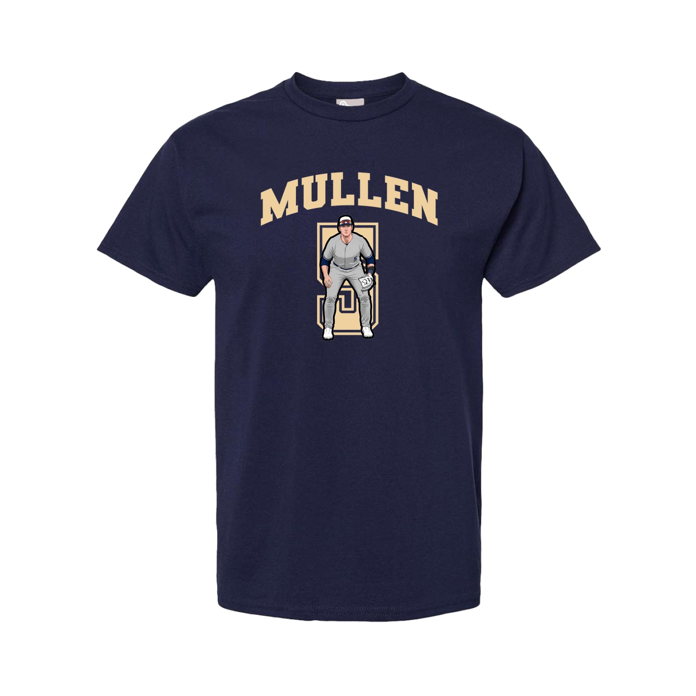 Youth Tee — Number in Navy