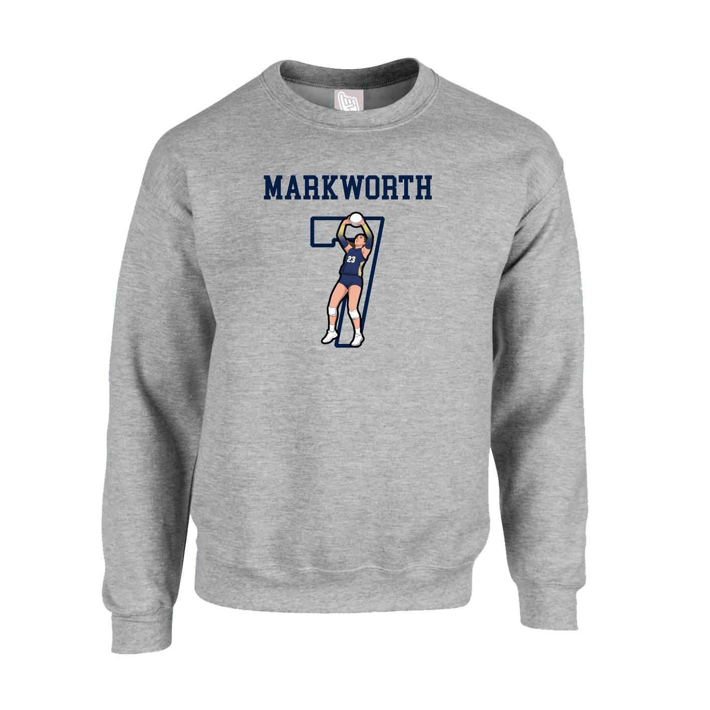 Fleece Crew — Shirsey in Grey