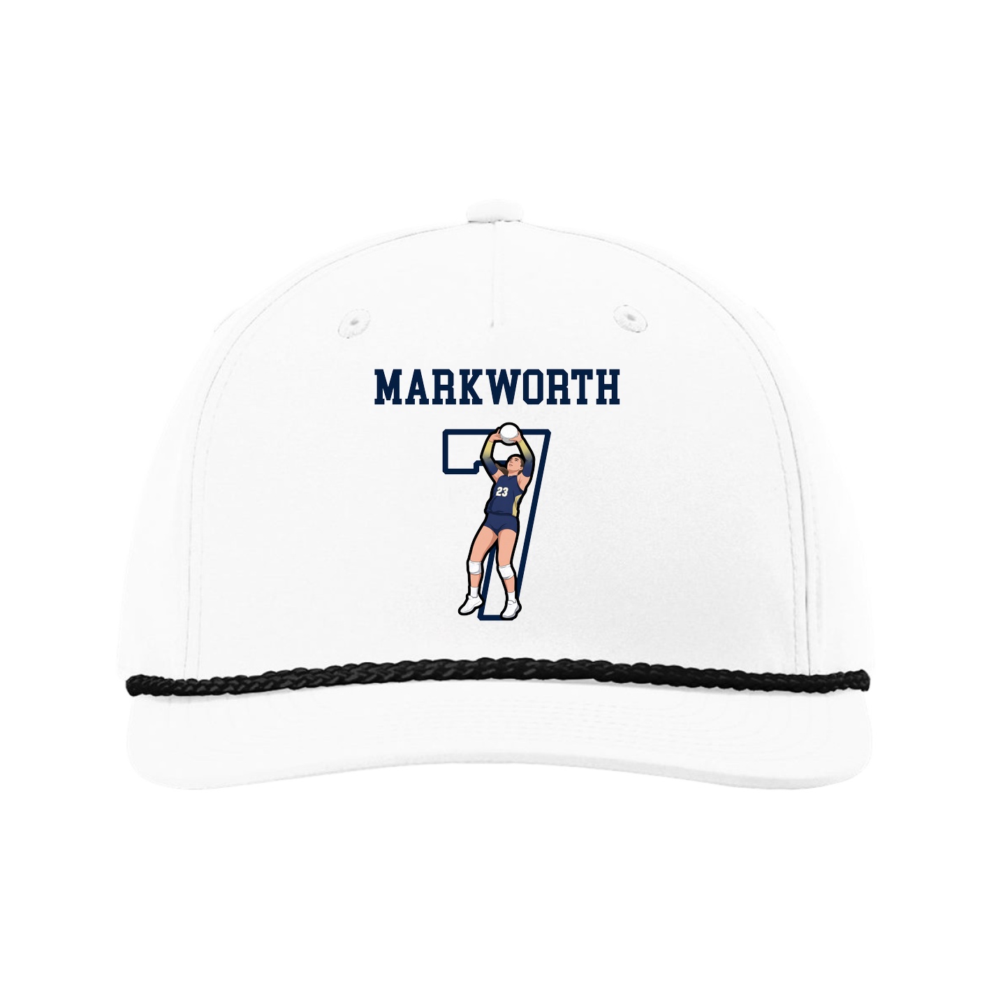 Five-Panel Classic Rope Cap — Shirsey in White