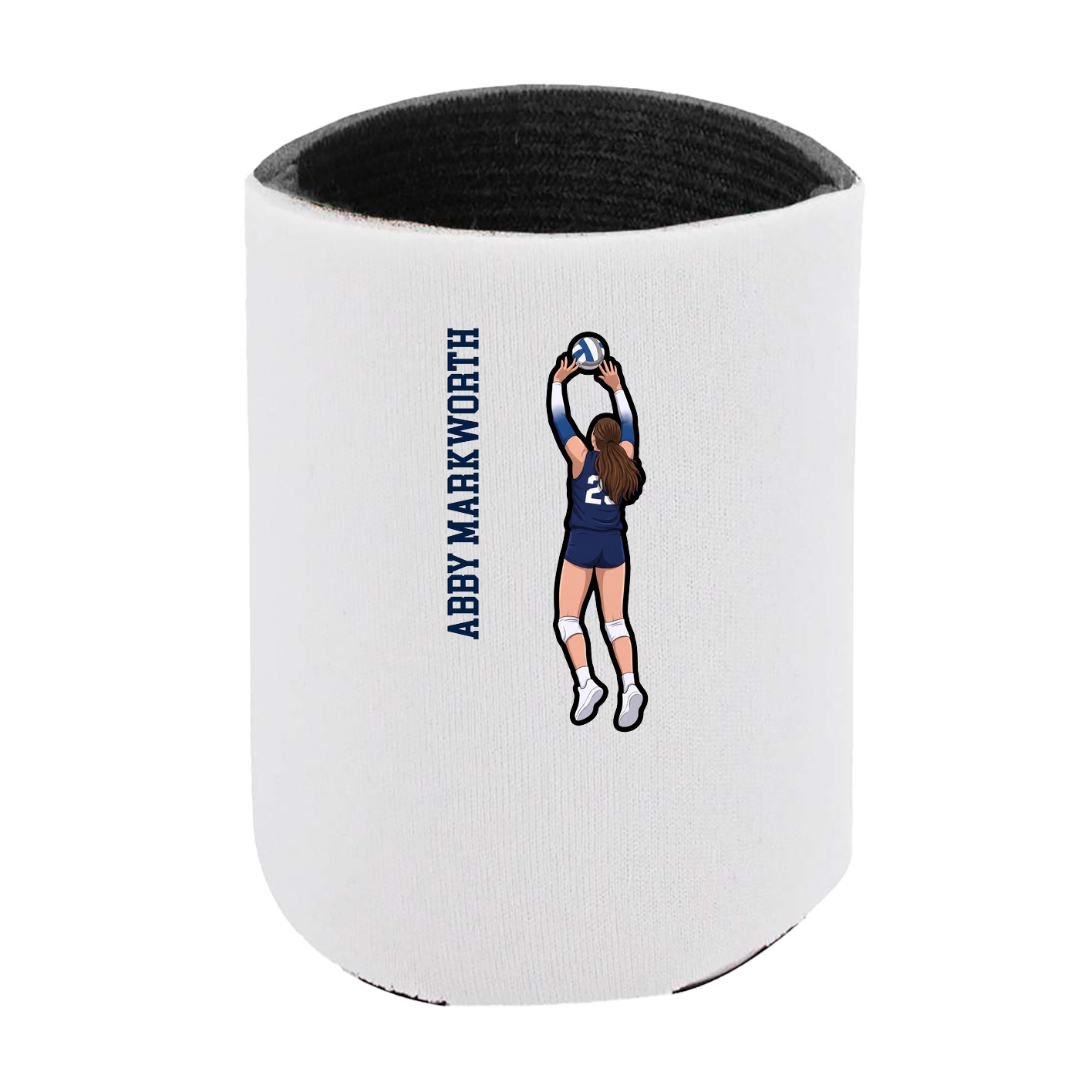 Can Holder — Name Vertical in White