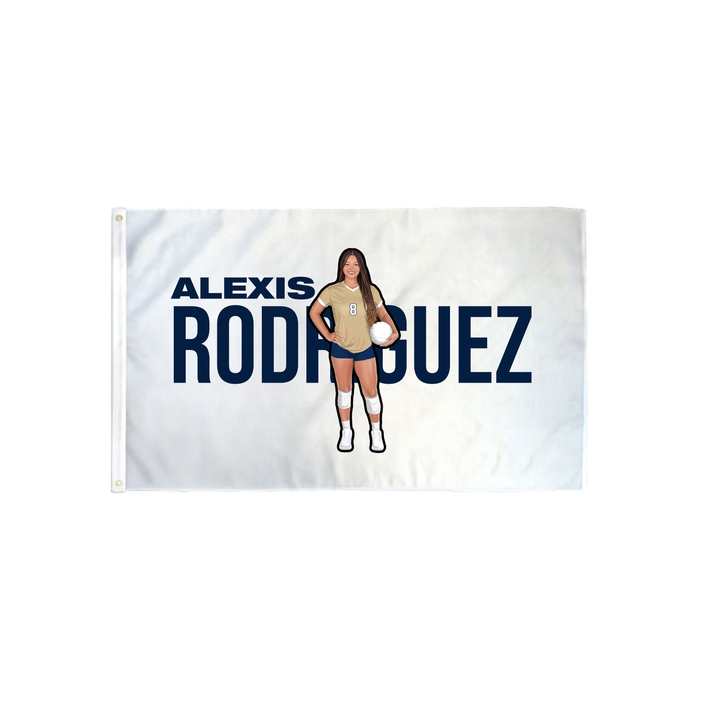 3x5 Flag — Player Name in Classic
