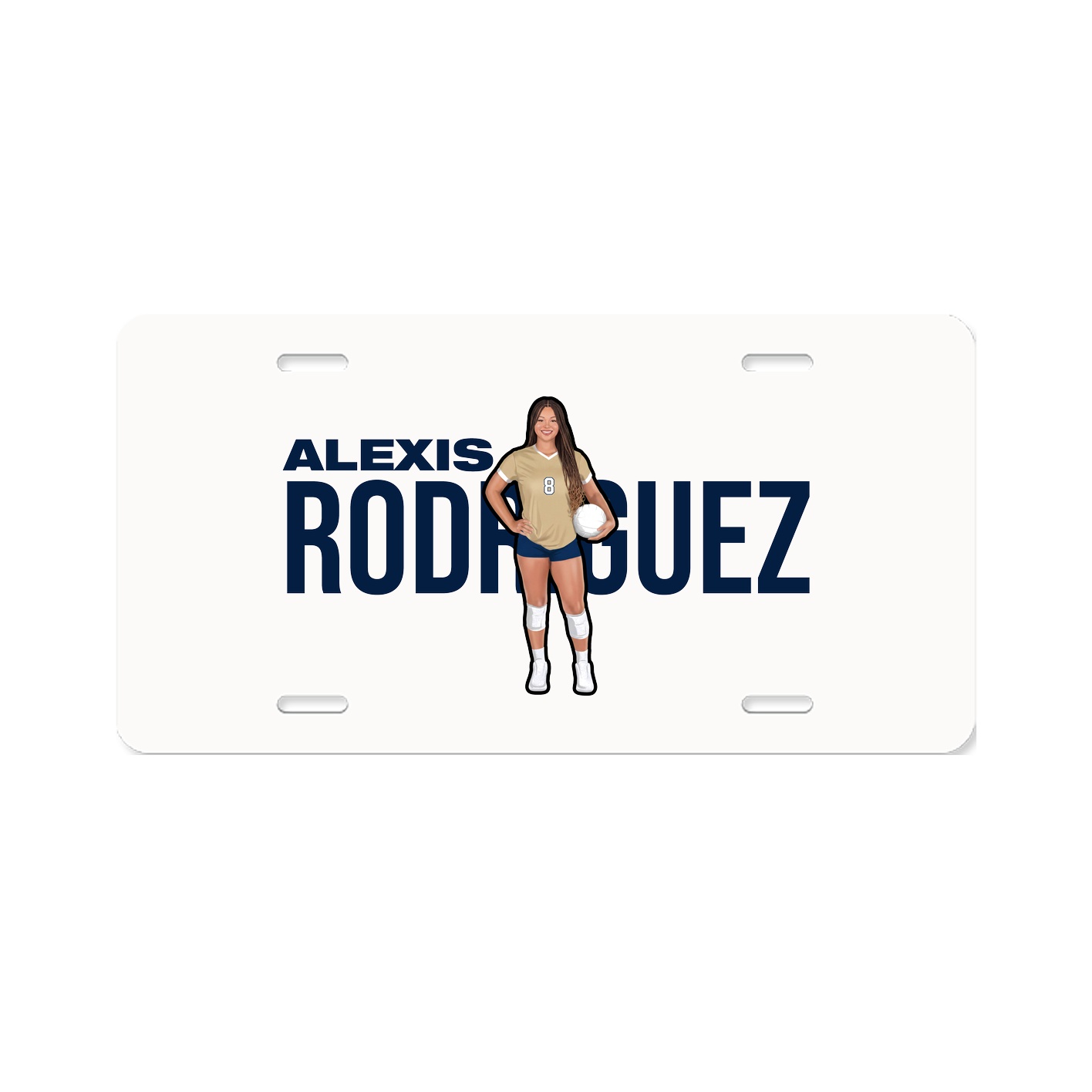 License Plate — Player Name in Classic