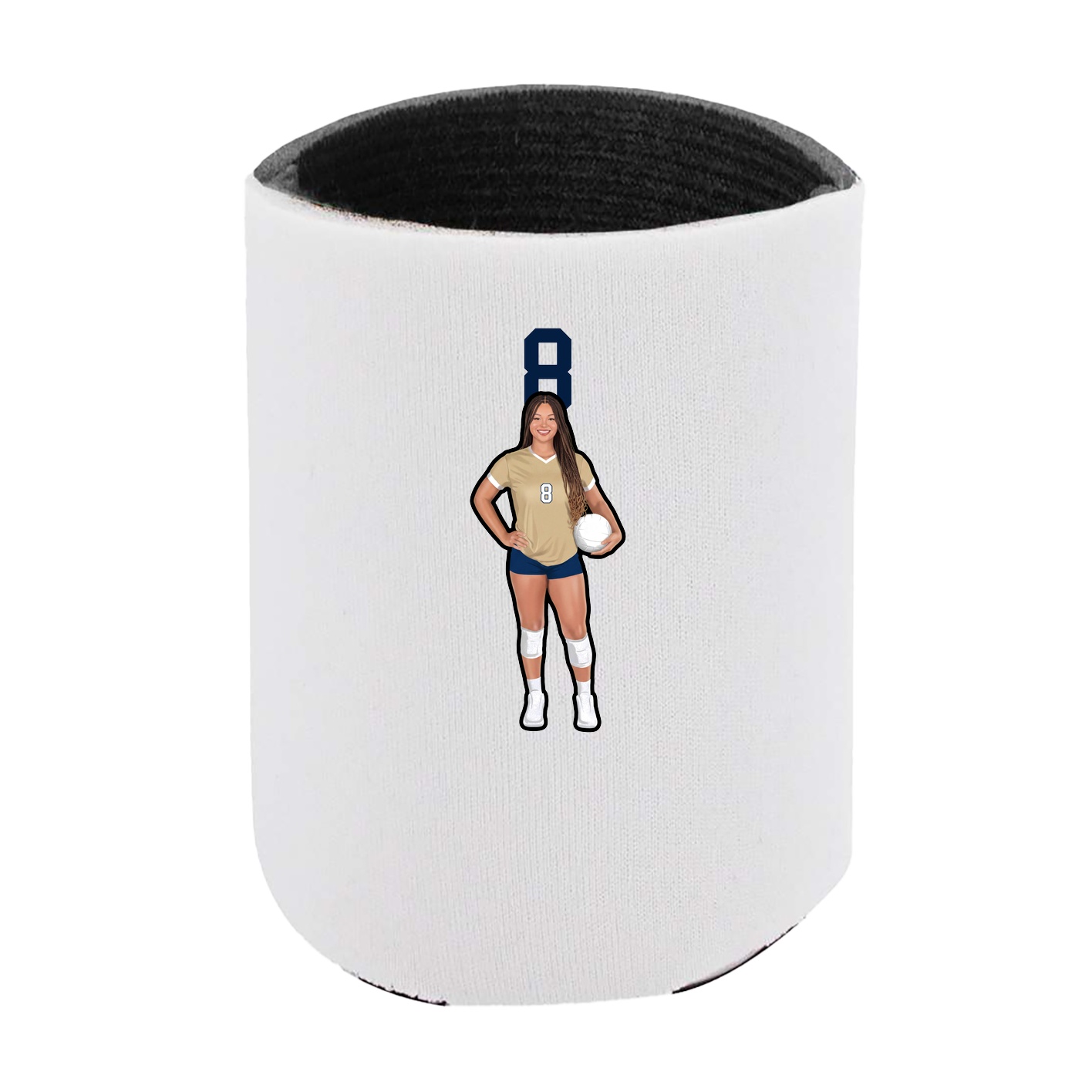 Can Holder — Number Top in White