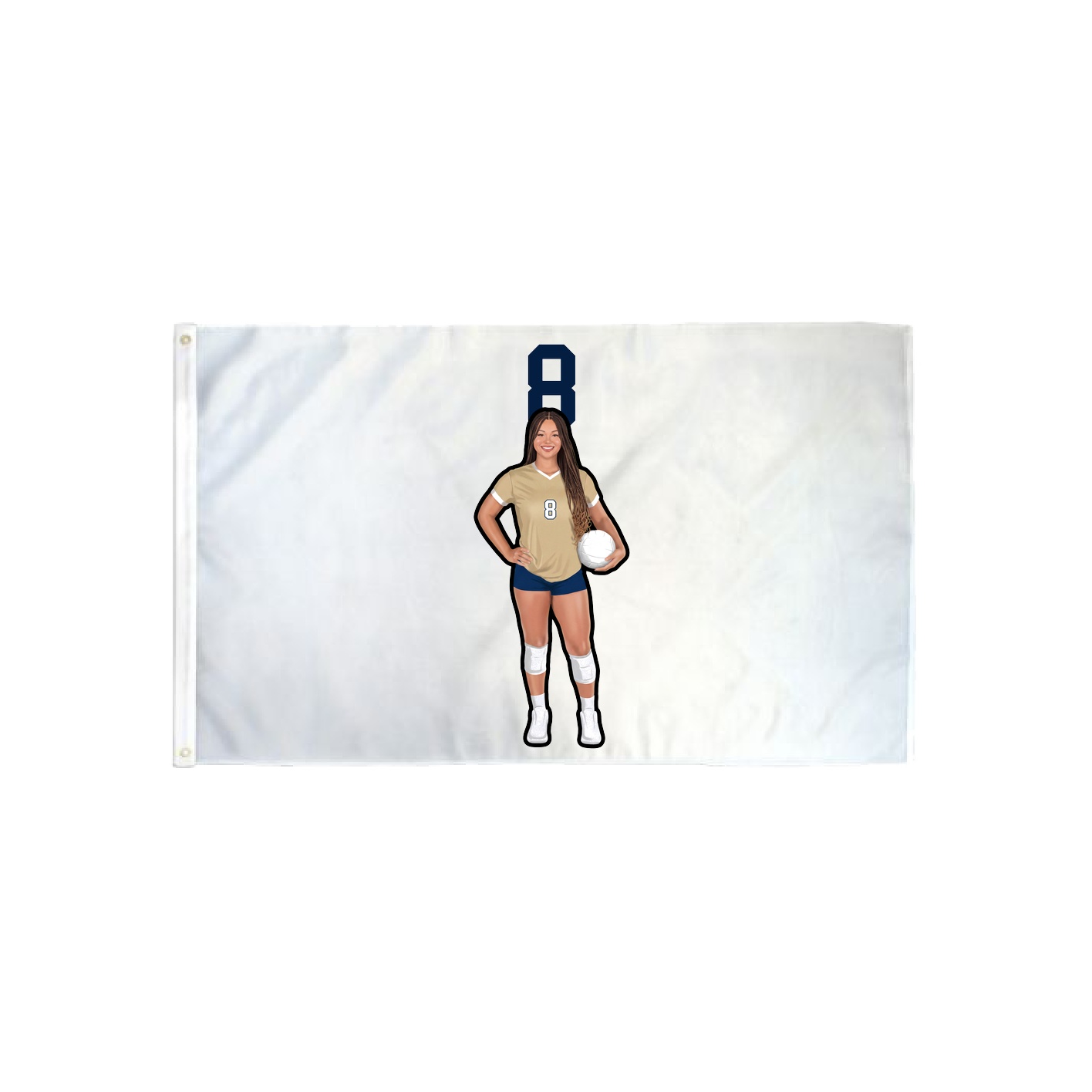 3x5 Flag — Number Top in Classic