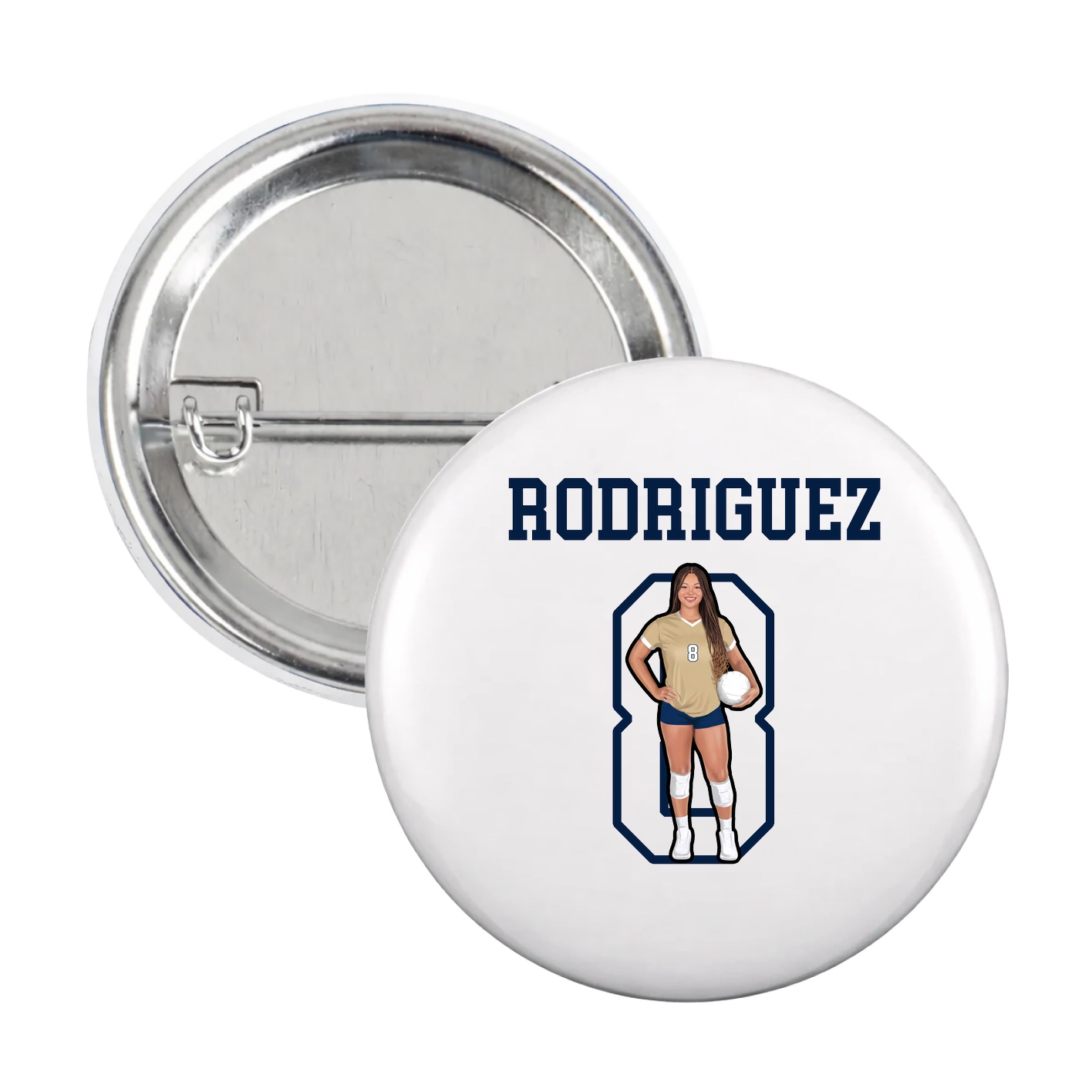 Game Day Button — Shirsey in White