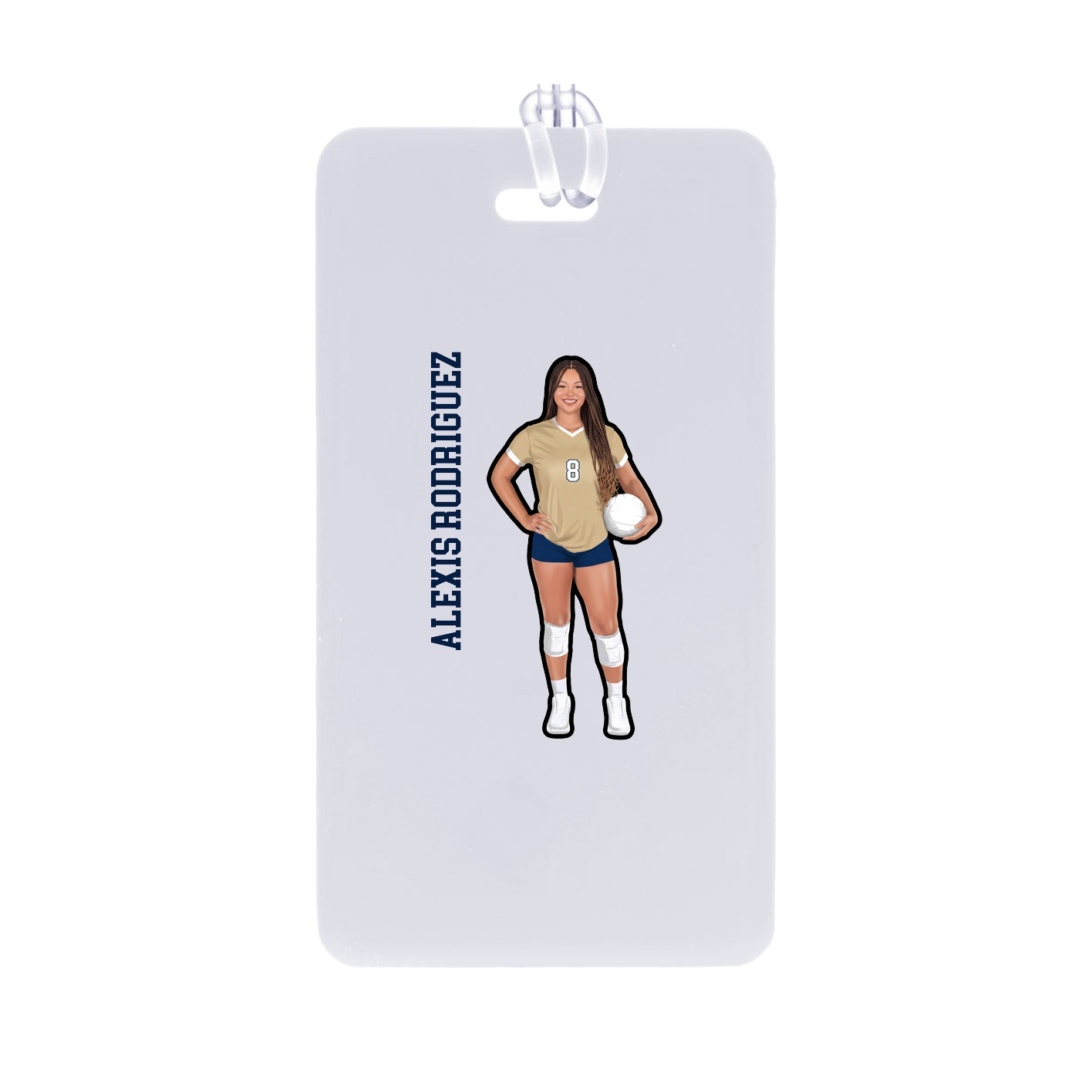 Bag Tag — Name Vertical in Classic