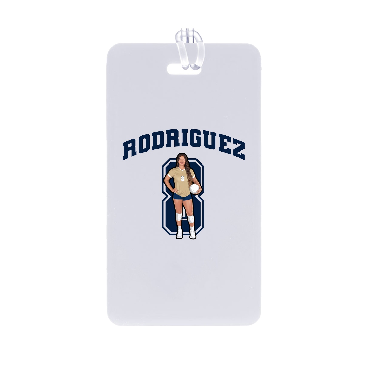Bag Tag — Number in Classic