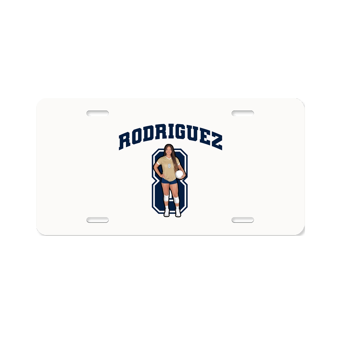 License Plate — Number in Classic