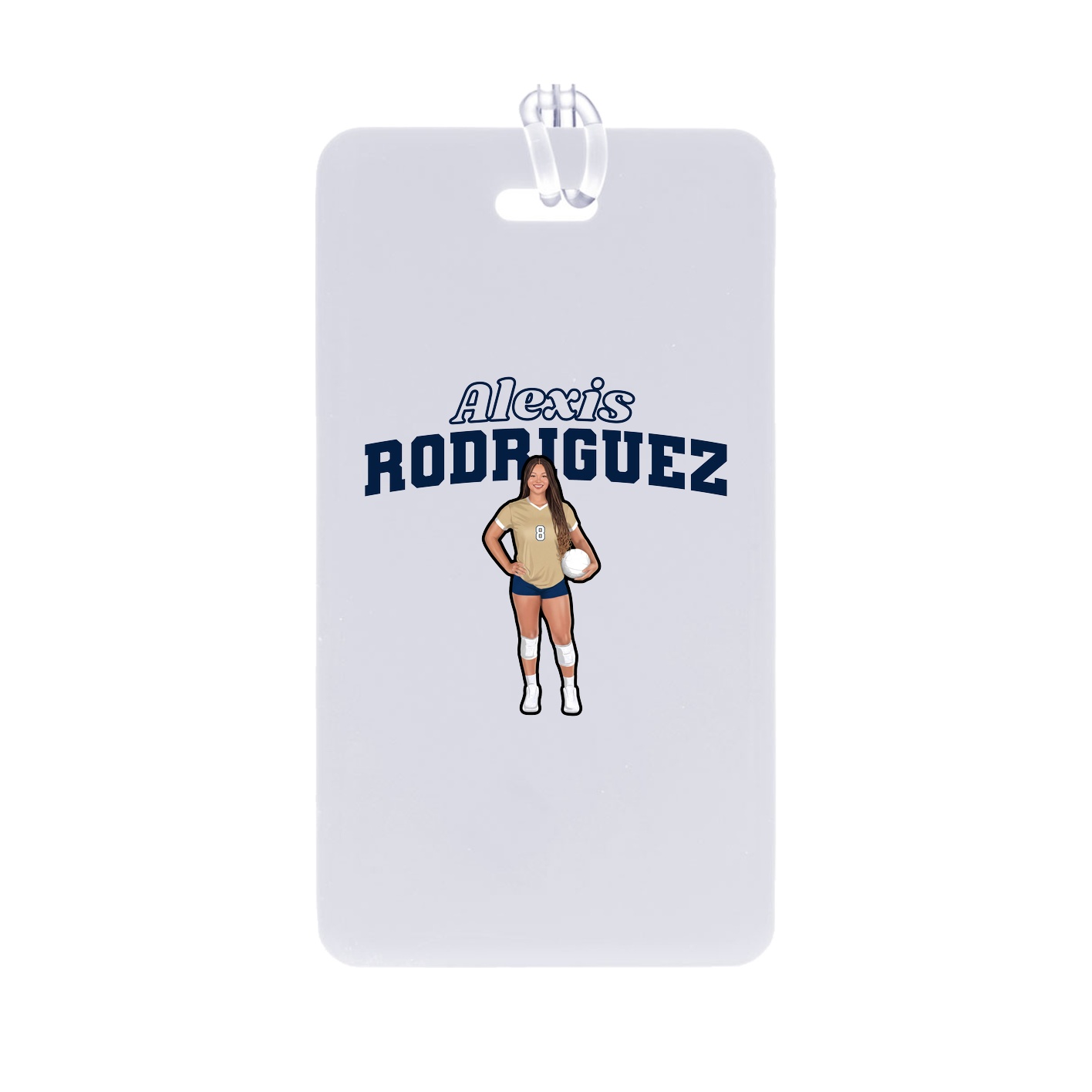 Bag Tag — Name Arch in Classic