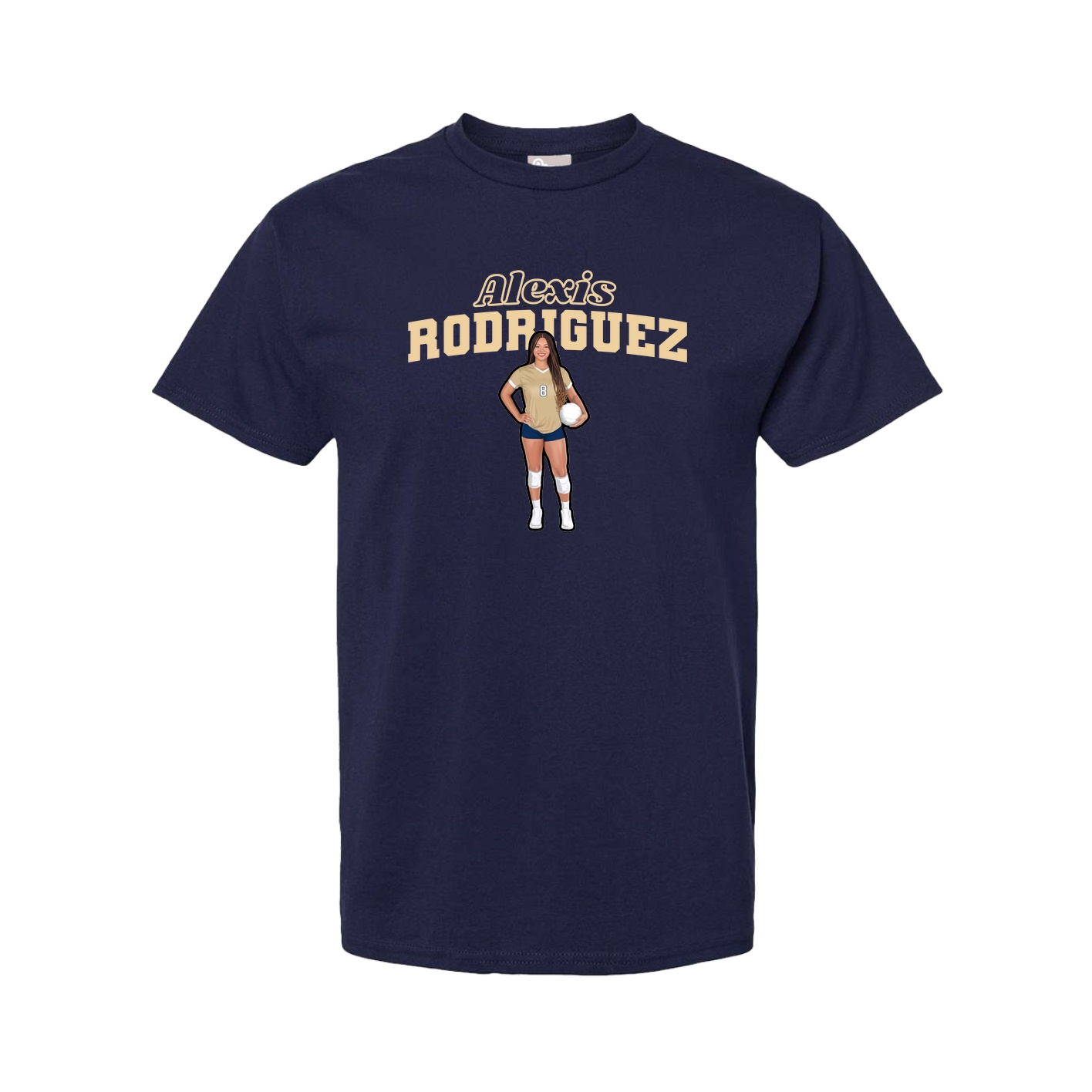 Tee — Name Arch in Navy