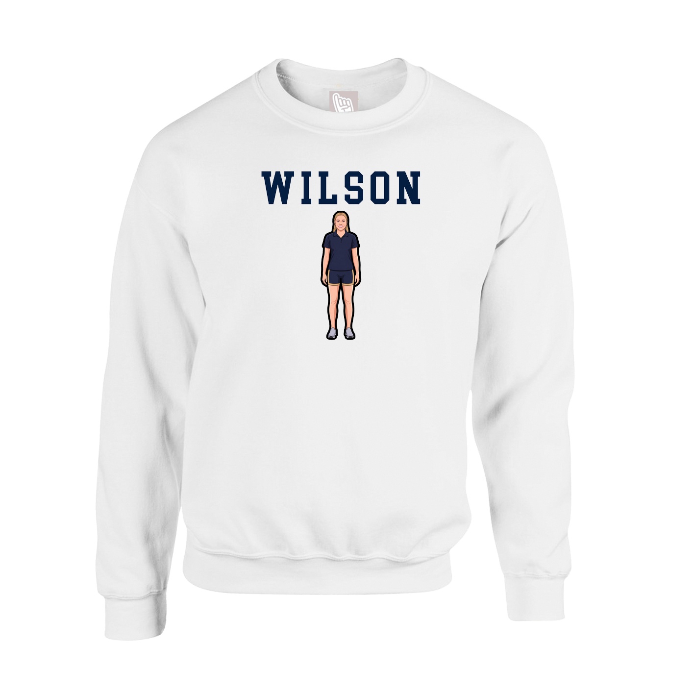 Fleece Crew — Shirsey in White