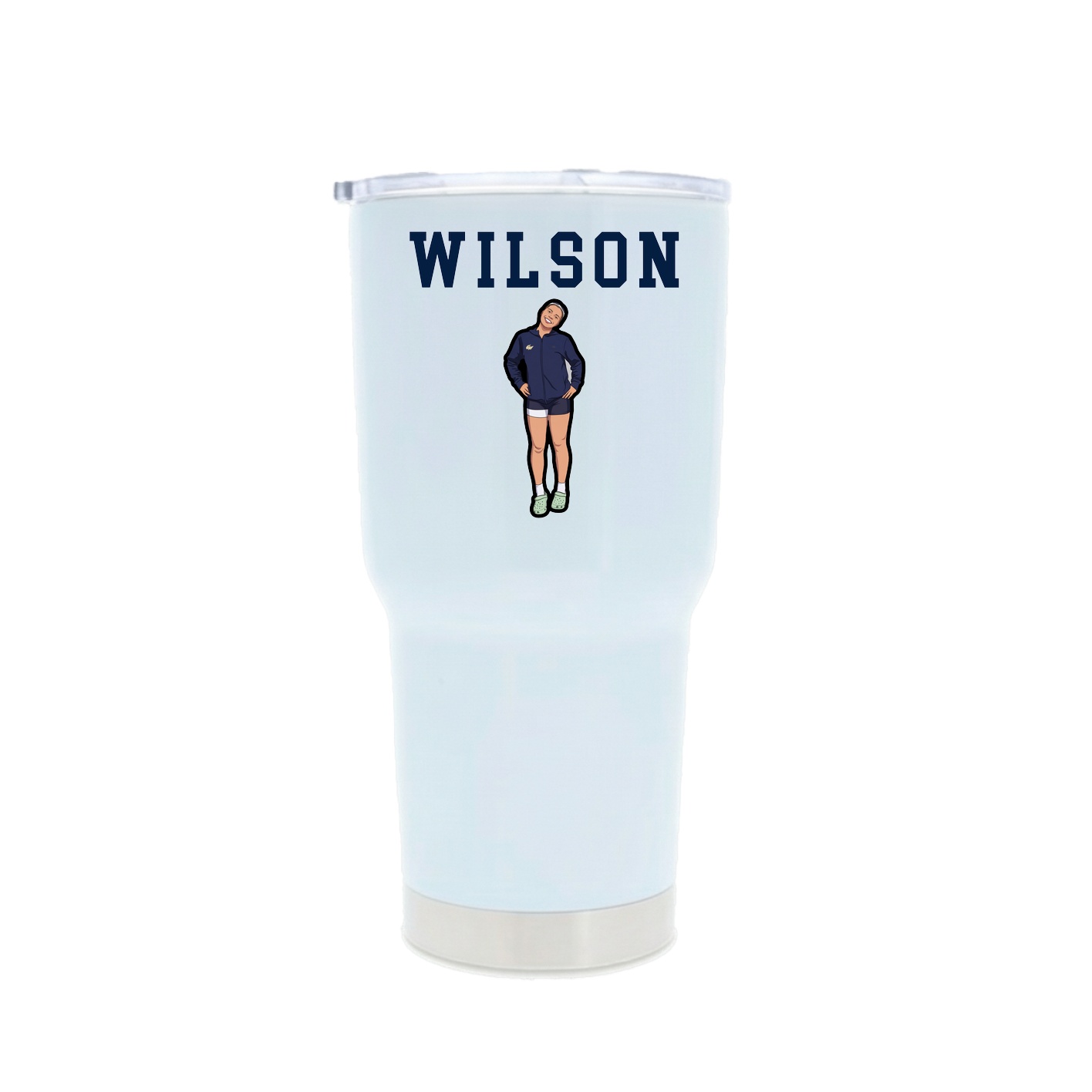 30oz Stainless Steel Tumbler — Shirsey in White