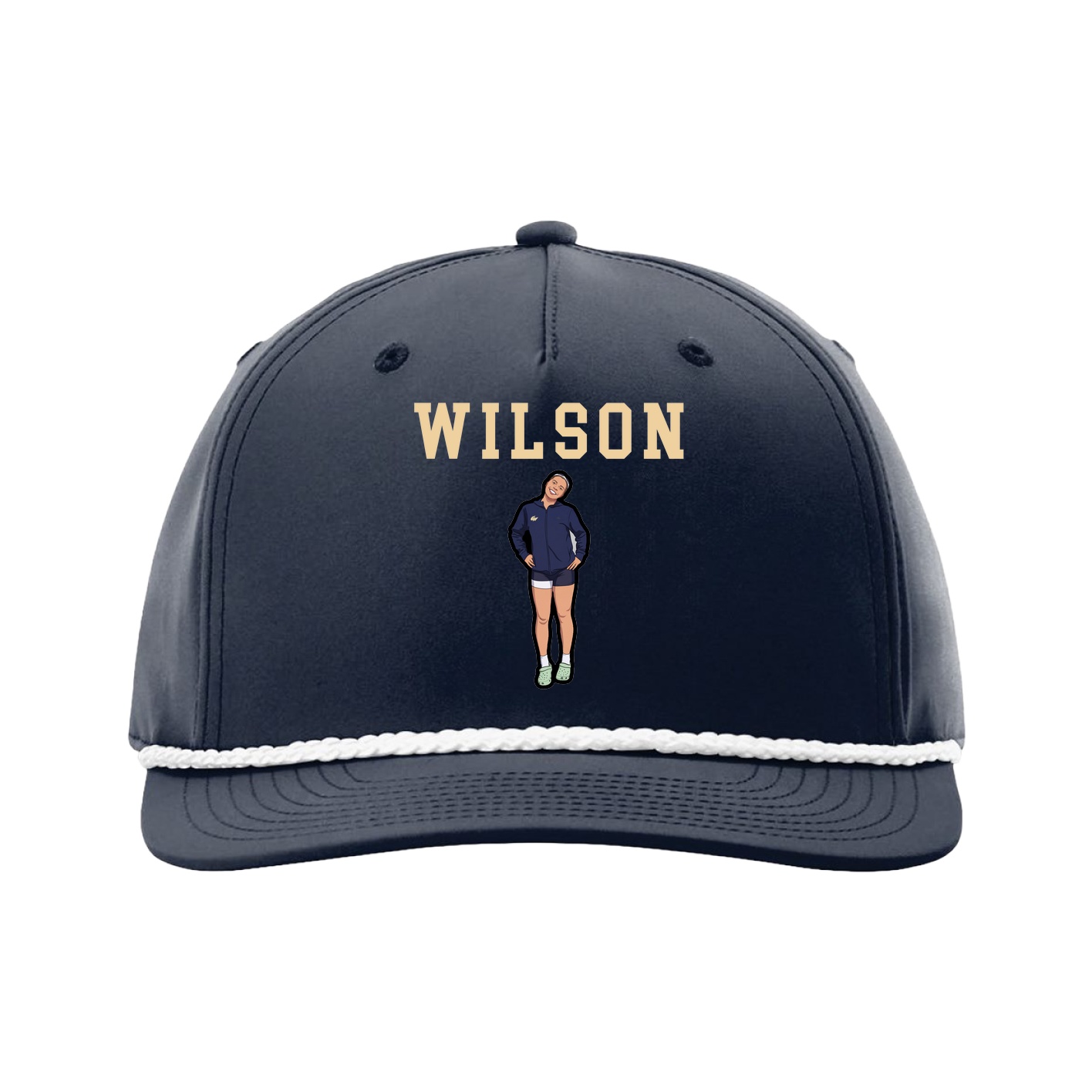 Five-Panel Classic Rope Cap — Shirsey in Navy
