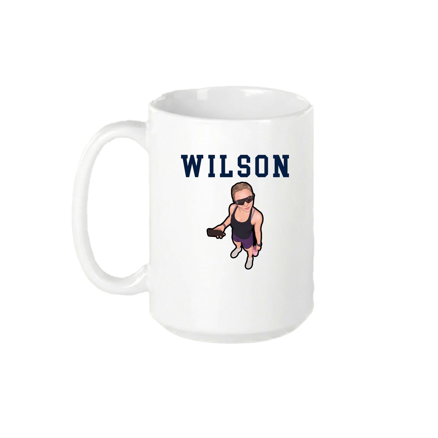 15oz Coffee Mug — Shirsey in White