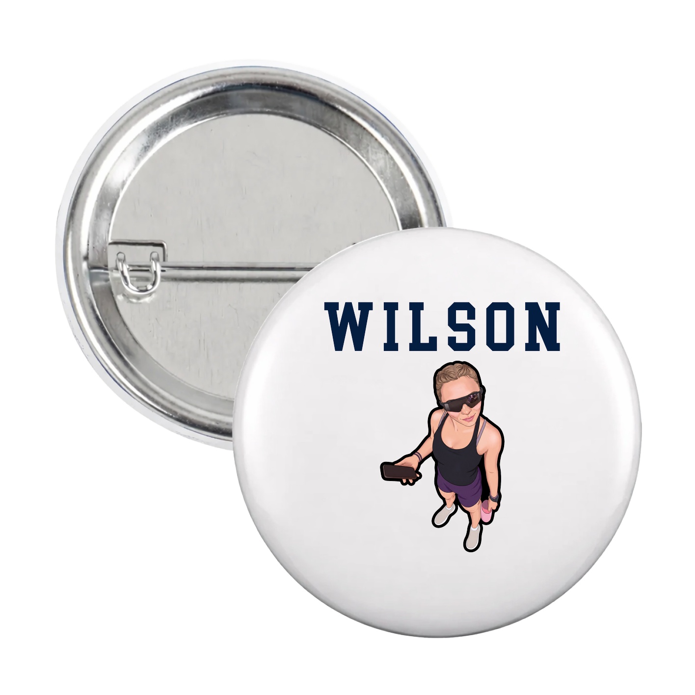 Game Day Button — Shirsey in White