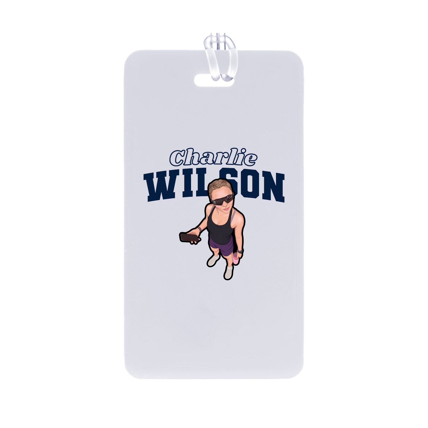 Bag Tag — Name Arch in Classic