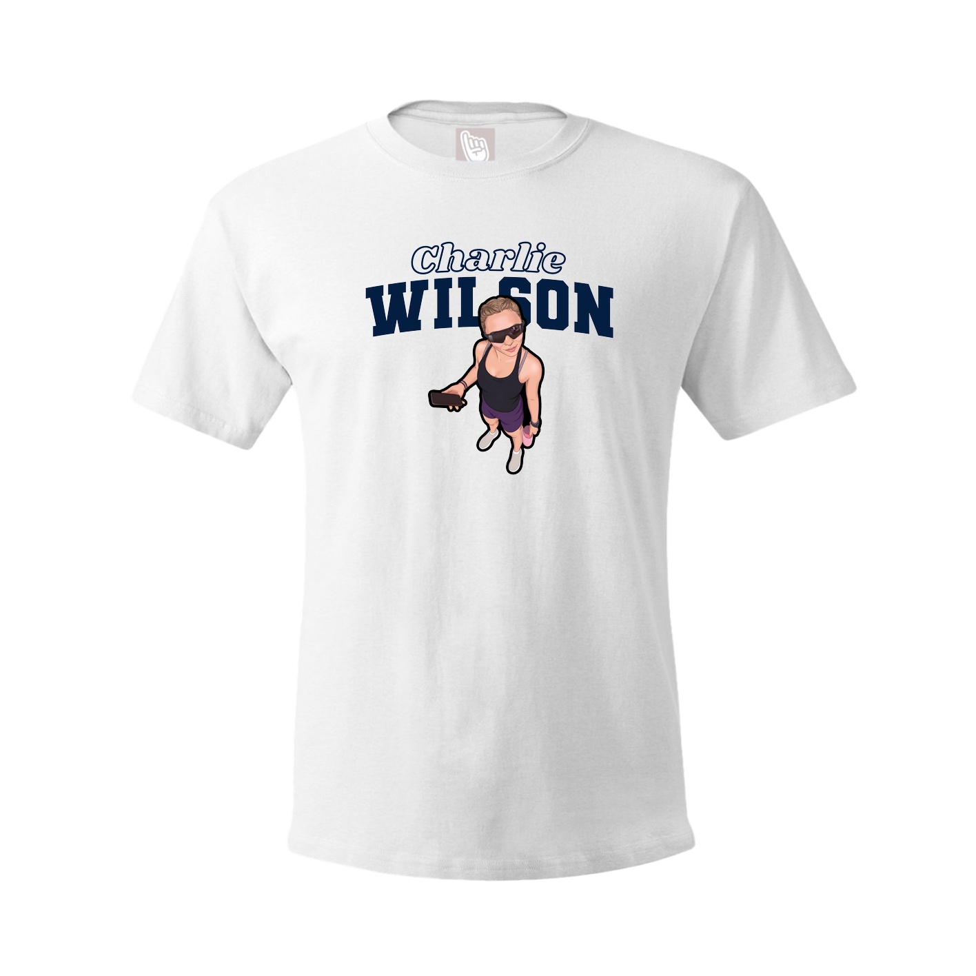 Tee — Name Arch in White
